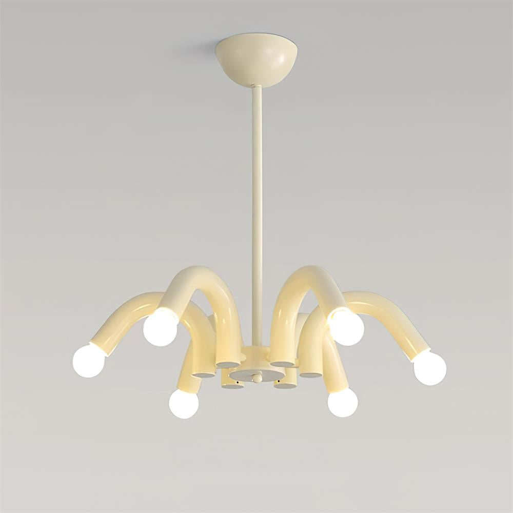 Fivelle Lustra Lustre Moderne Crème Multi-Bras Élégant