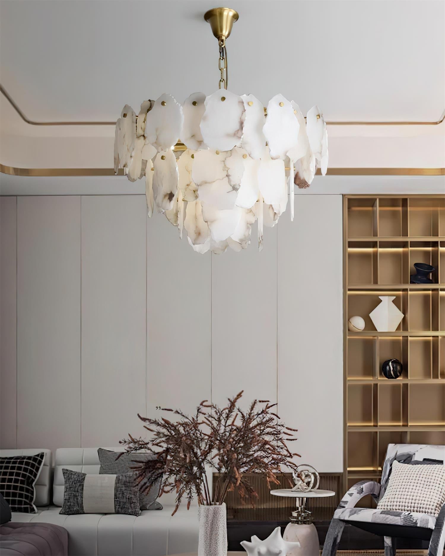 Leon Lustre Albâtre Superposé Luxe
