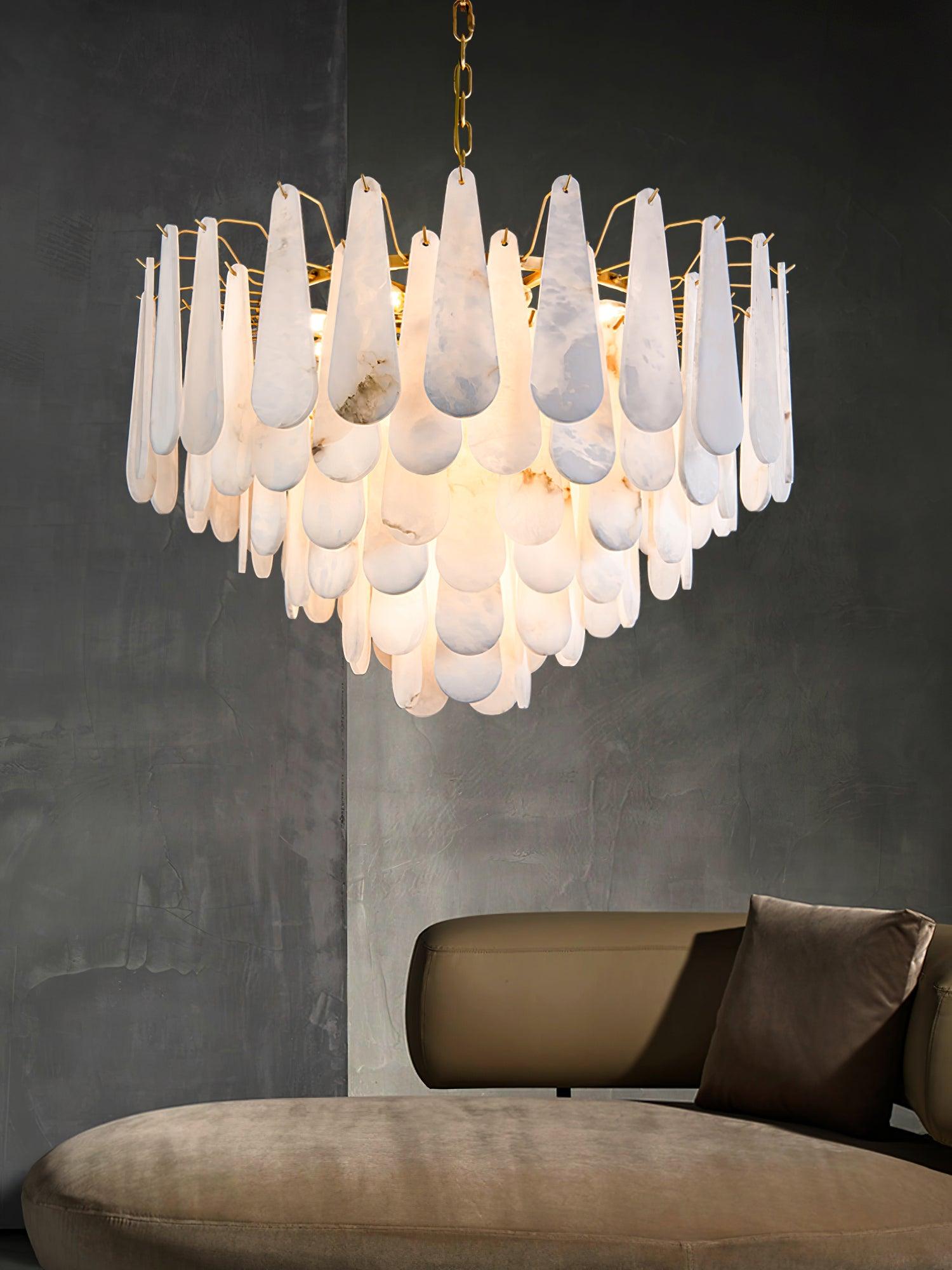 Ucararae Lustre Albâtre en Forme de Goutte