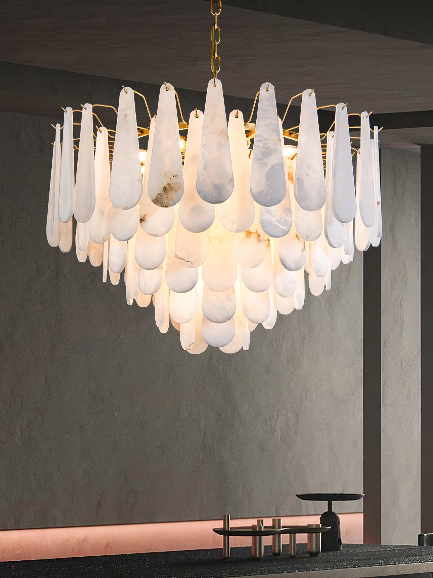 Ucararae Lustre Albâtre en Forme de Goutte