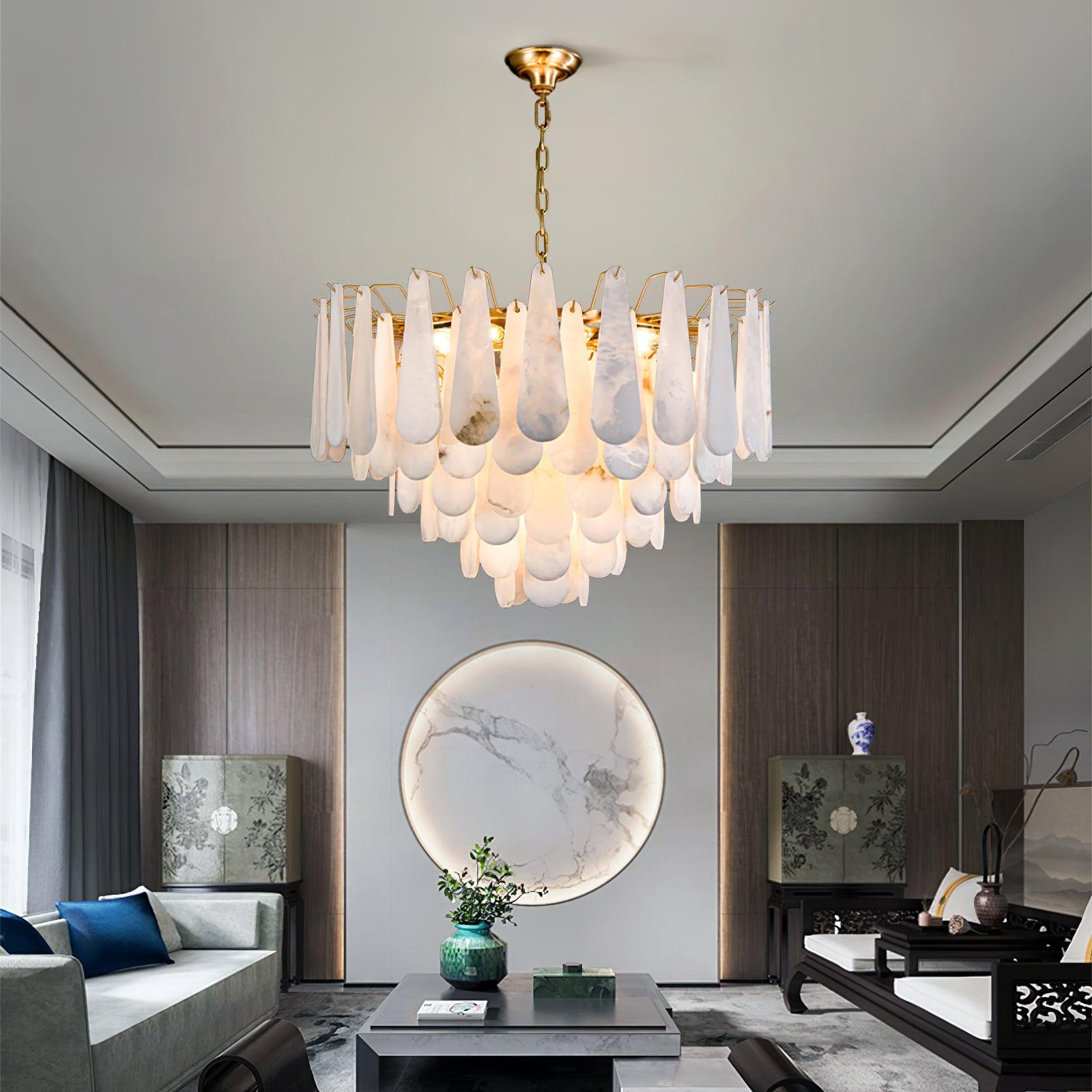 Ucararae Lustre Albâtre en Forme de Goutte