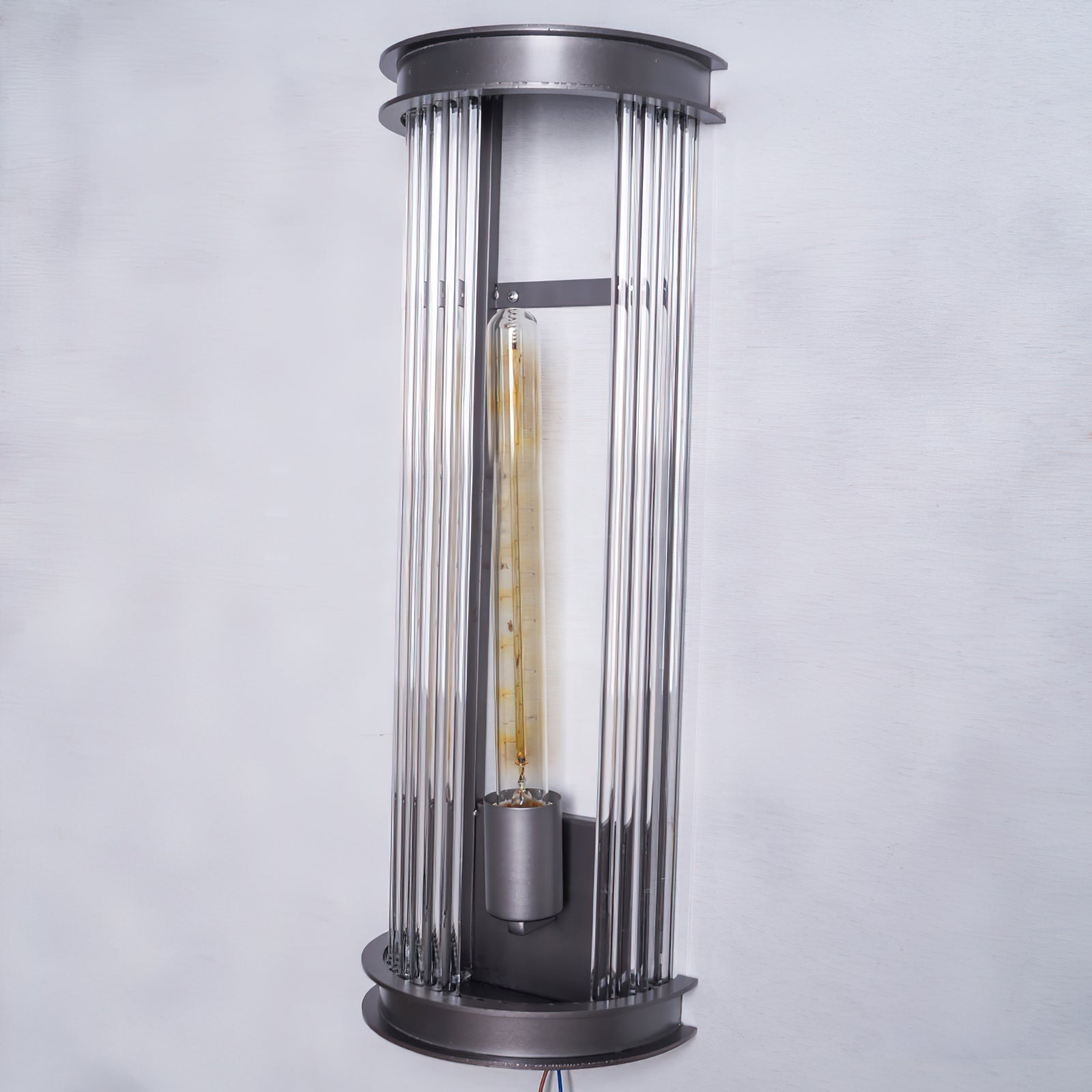 Lampe Murale Métal et Cristal Industrielle Vintage Armarila