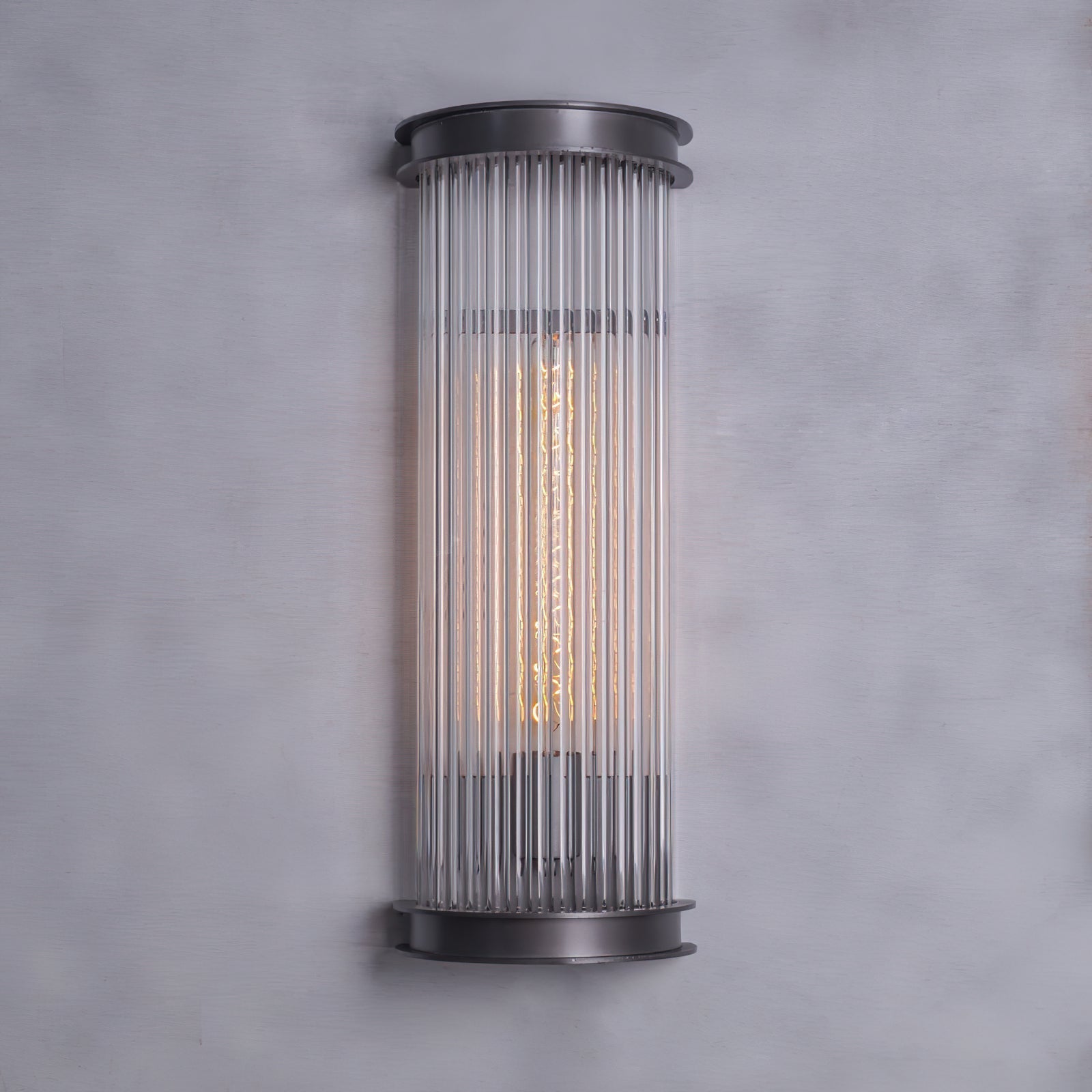 Lampe Murale Métal et Cristal Industrielle Vintage Armarila