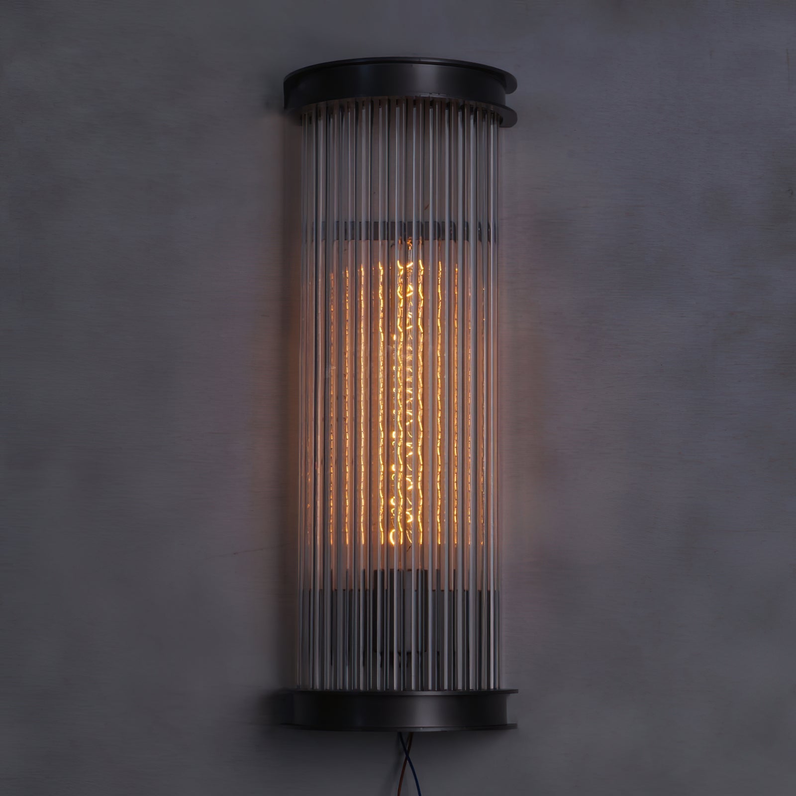 Lampe Murale Métal et Cristal Industrielle Vintage Armarila