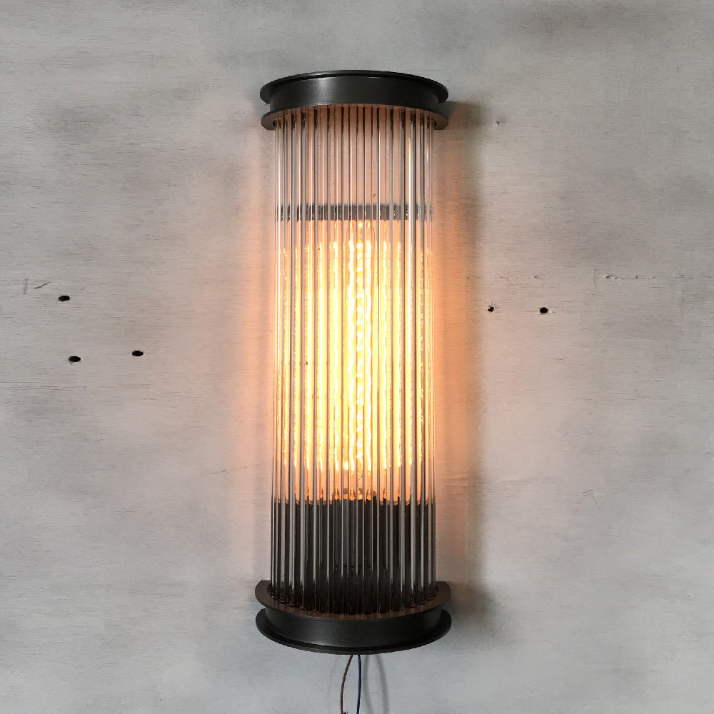 Lampe Murale Métal et Cristal Industrielle Vintage Armarila