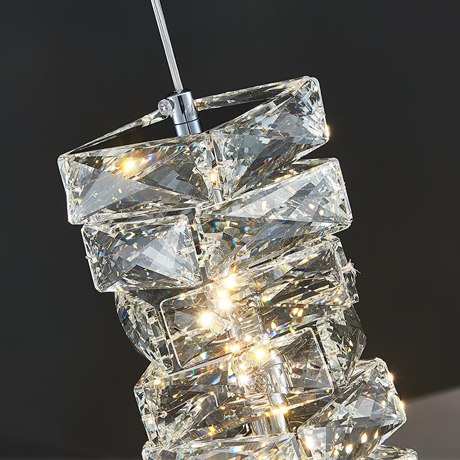 Crysta Lampe Suspendue en Cristal Luxe