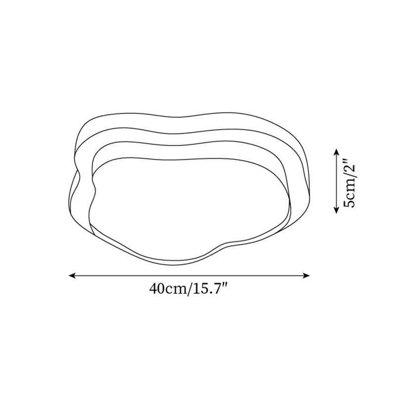 Auro Plafonnier Moderne Résine Feuille d'Or