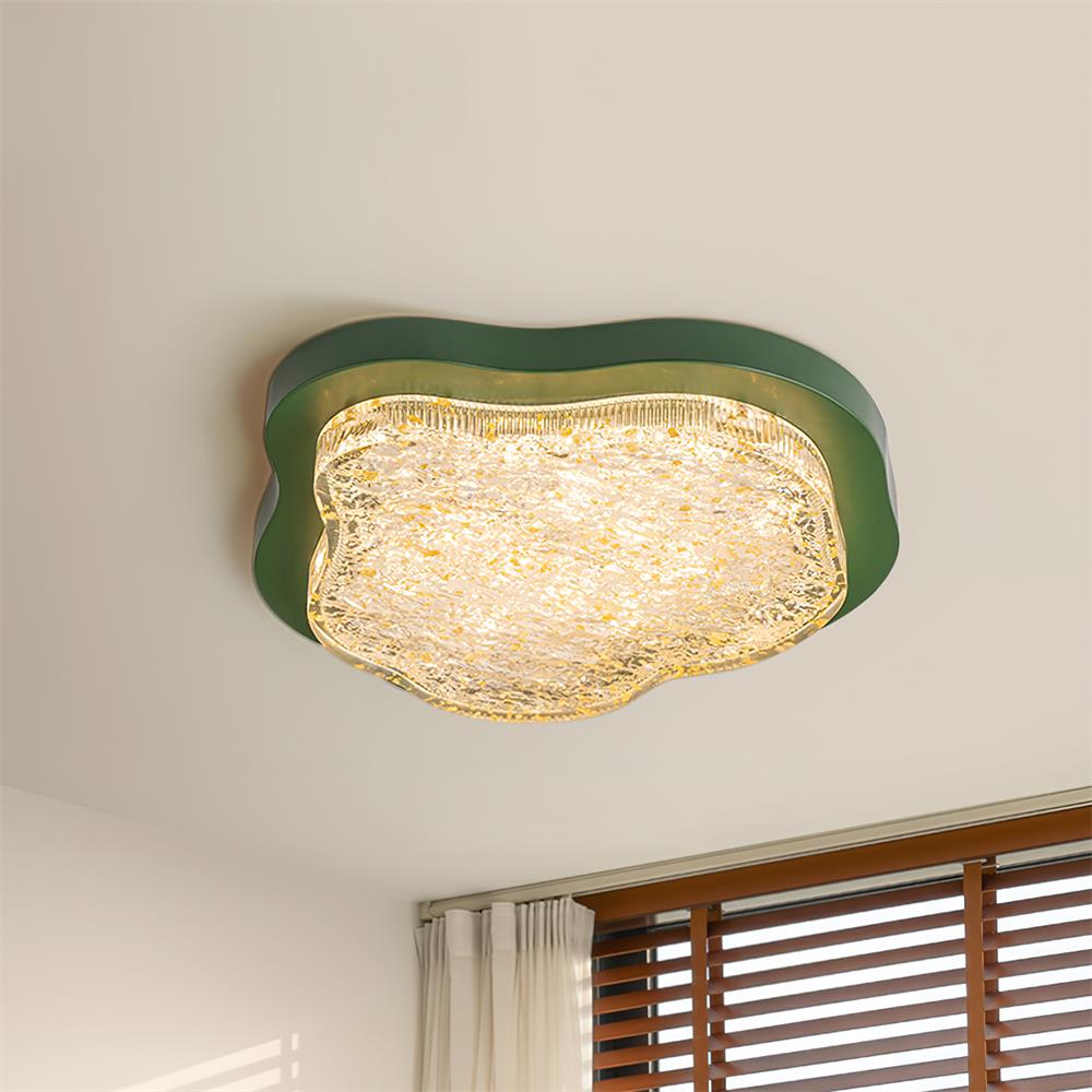 Auro Plafonnier Moderne Résine Feuille d'Or