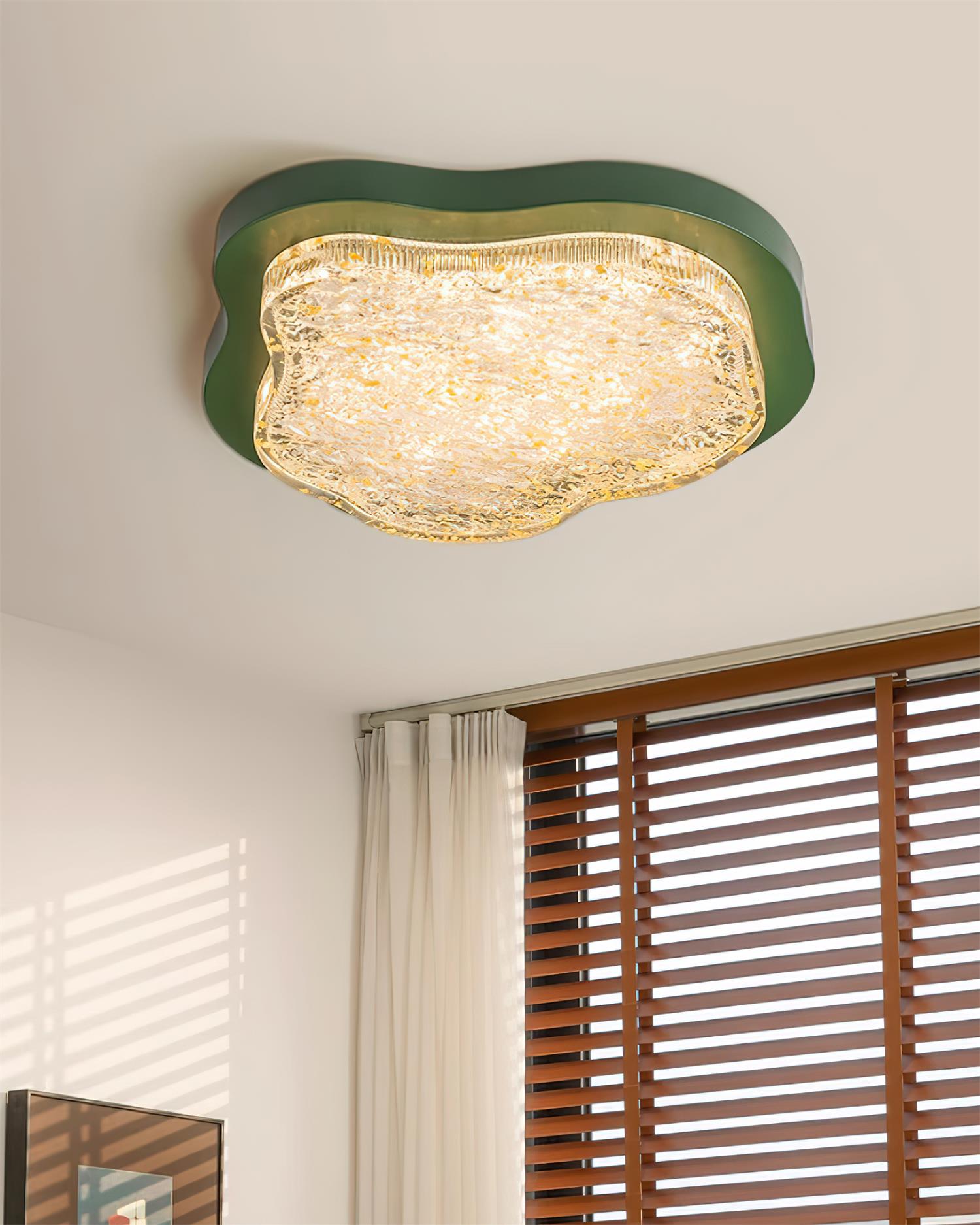 Auro Plafonnier Moderne Résine Feuille d'Or