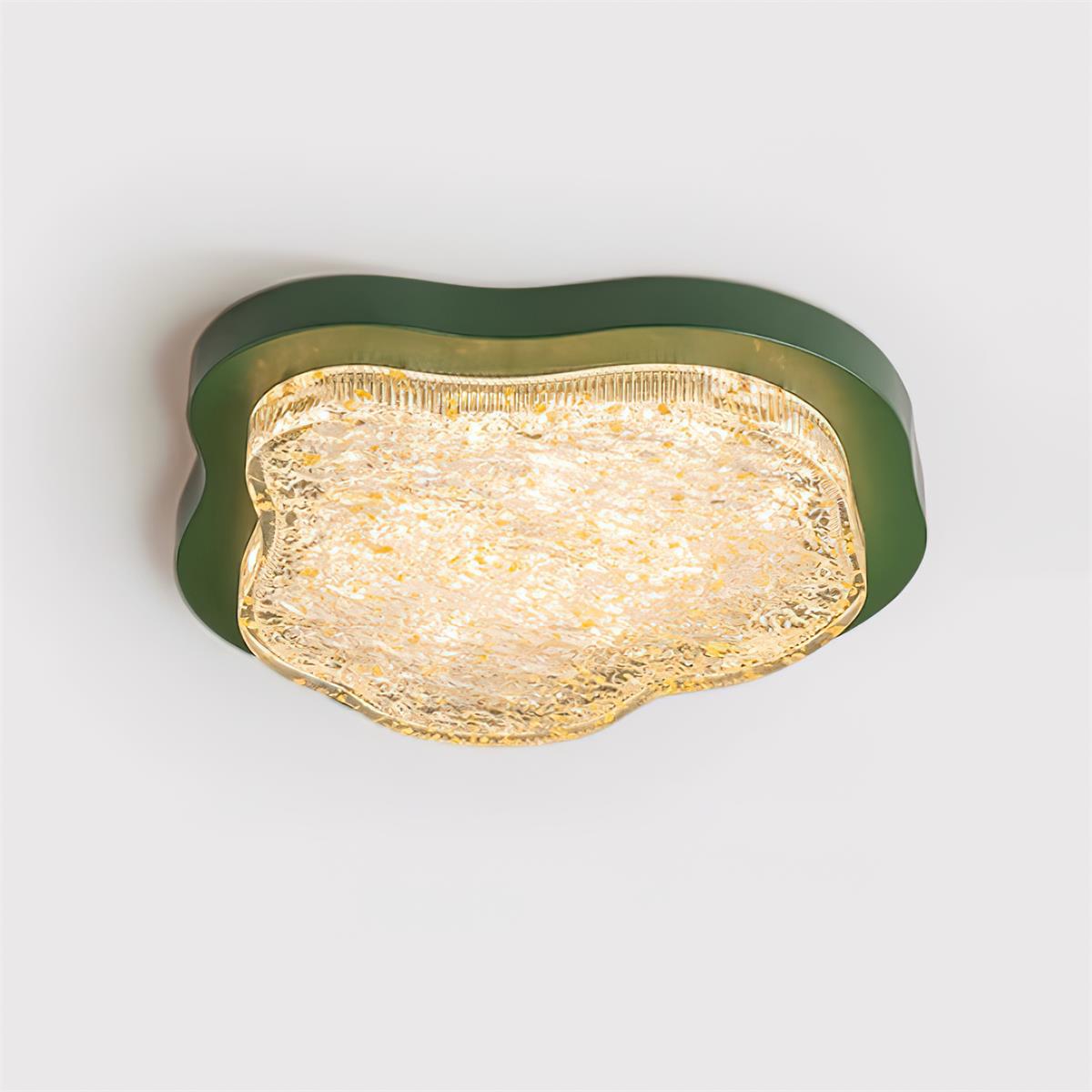 Auro Plafonnier Moderne Résine Feuille d'Or