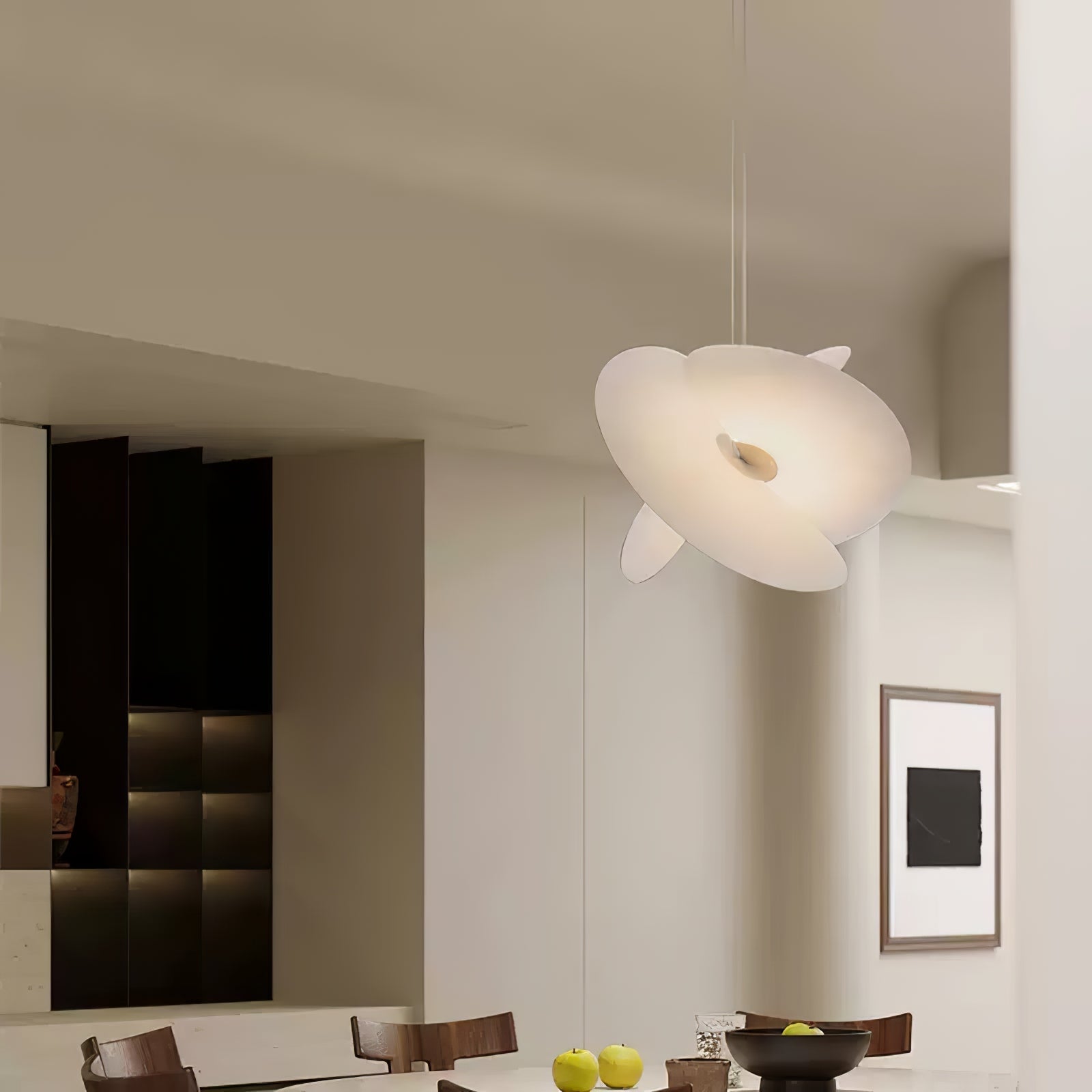 Whirl Suspension Lampe en Tissu Moderne