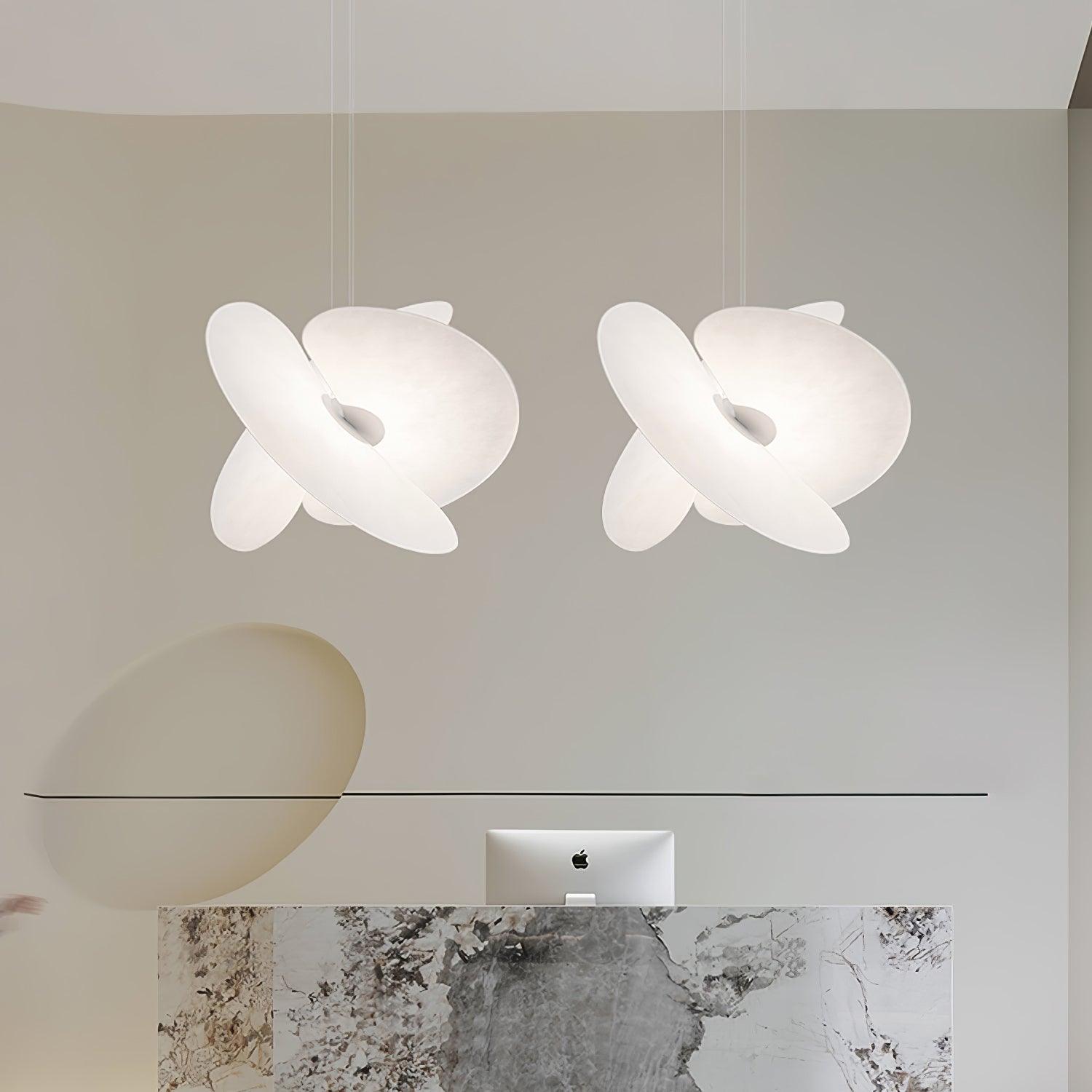 Whirl Suspension Lampe en Tissu Moderne