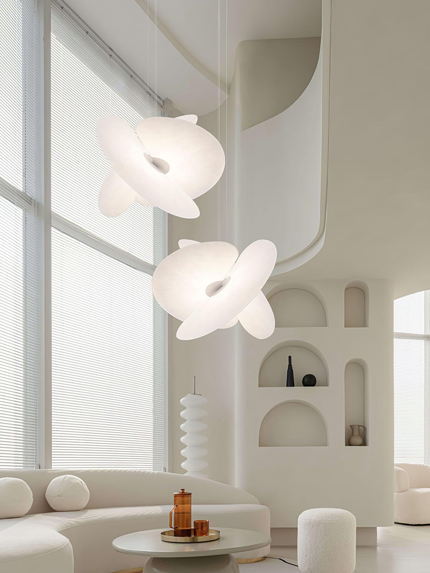 Whirl Suspension Lampe en Tissu Moderne