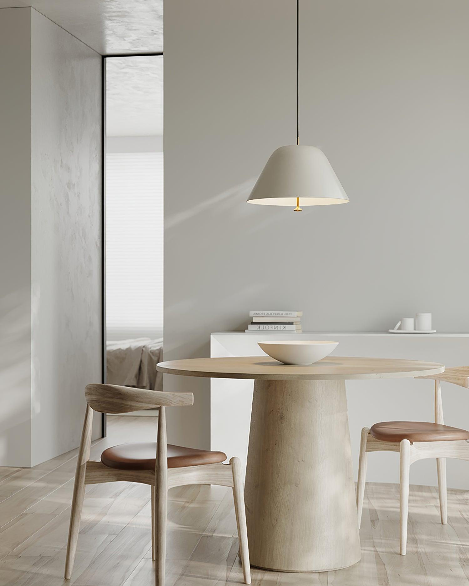 Solain Suspension moderne avec abat-jour vert et blanc minimaliste
