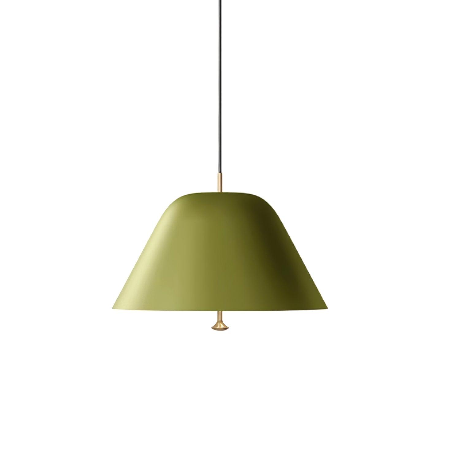 Solain Suspension moderne avec abat-jour vert et blanc minimaliste