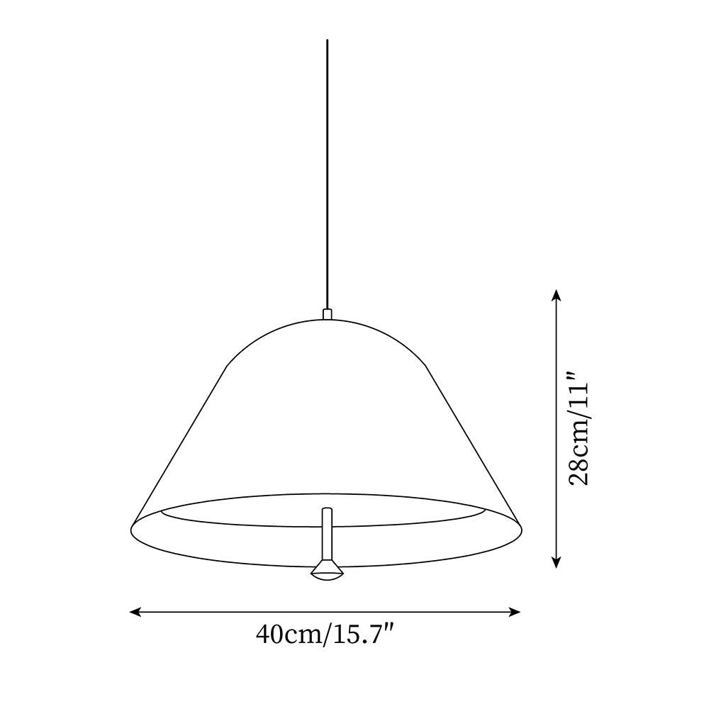 Solain Suspension moderne avec abat-jour vert et blanc minimaliste