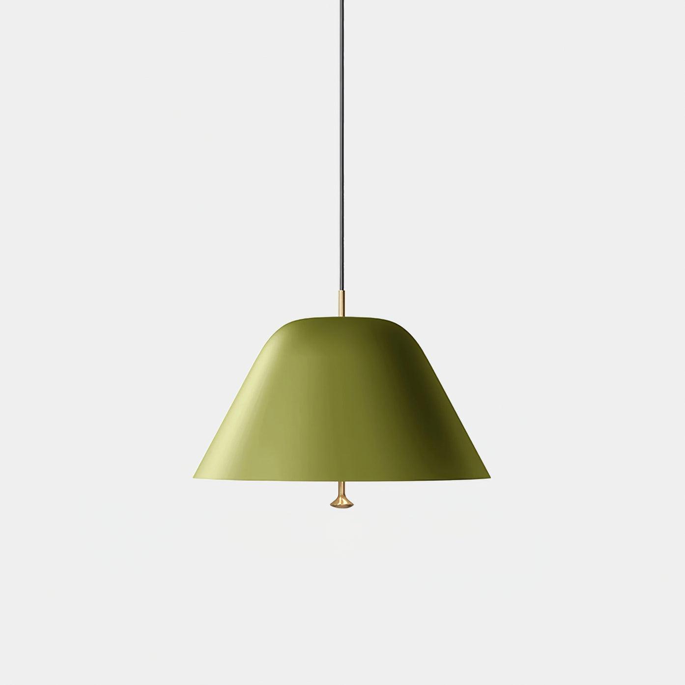 Solain Suspension moderne avec abat-jour vert et blanc minimaliste