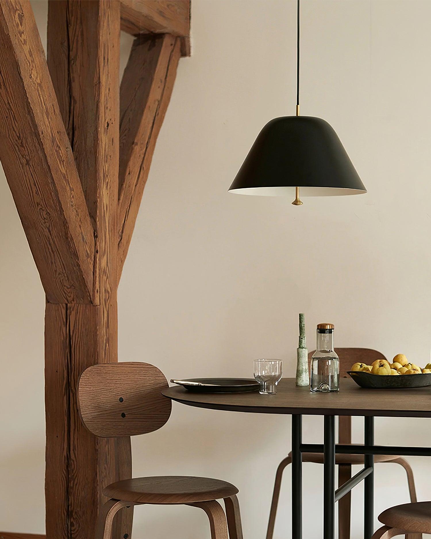 Solain Suspension moderne avec abat-jour vert et blanc minimaliste