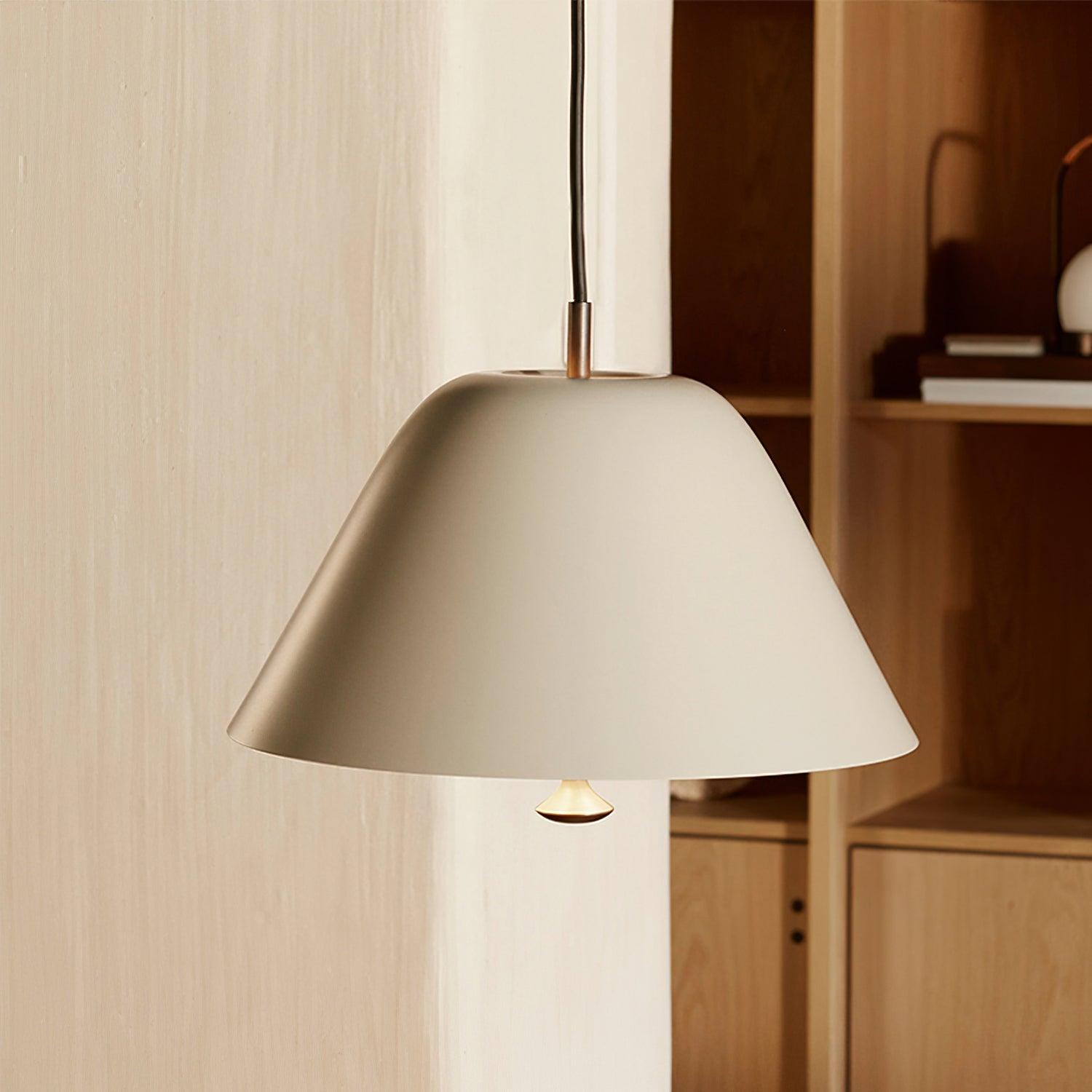 Solain Suspension moderne avec abat-jour vert et blanc minimaliste