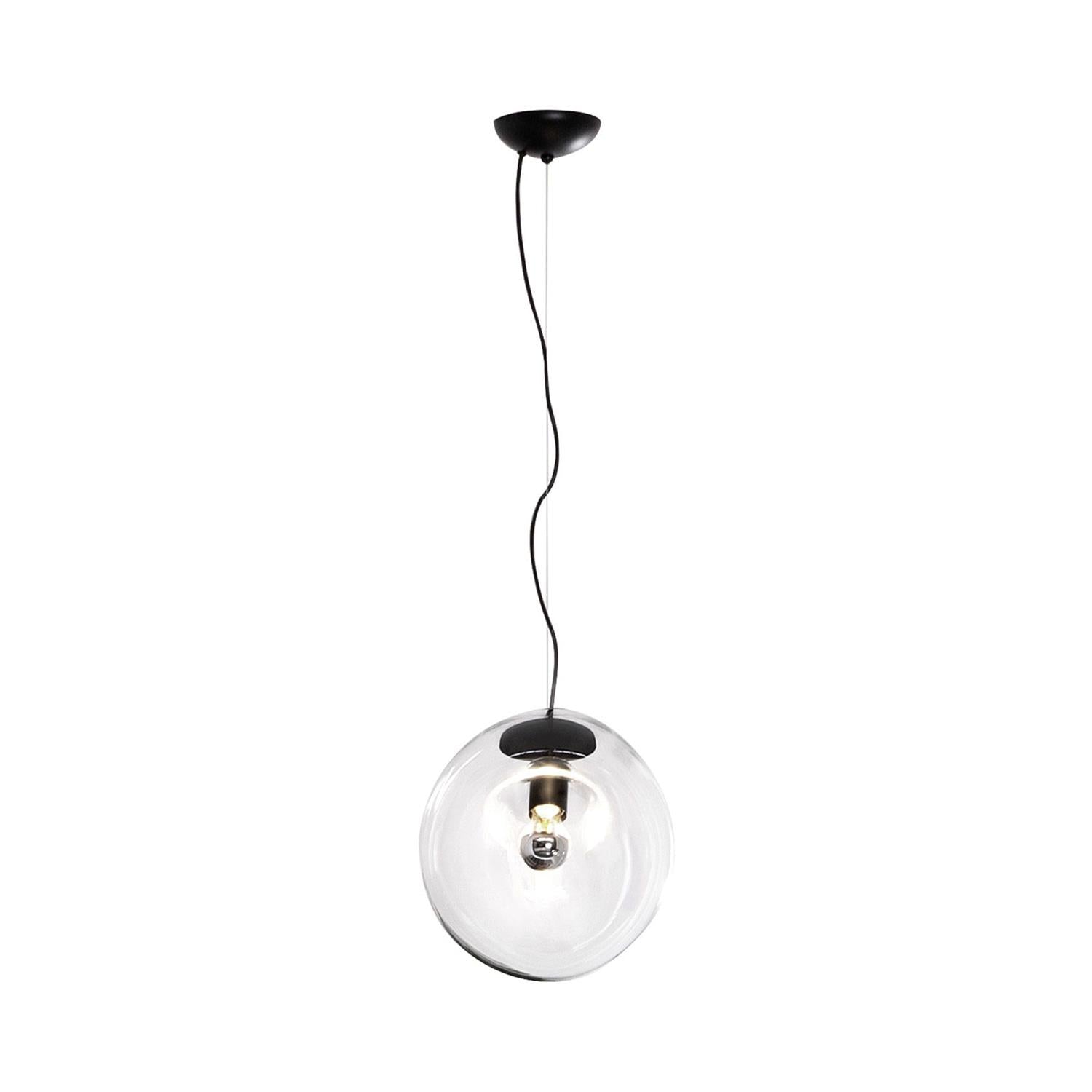 Suspension en Verre Noir Moderne Minimaliste Lymara