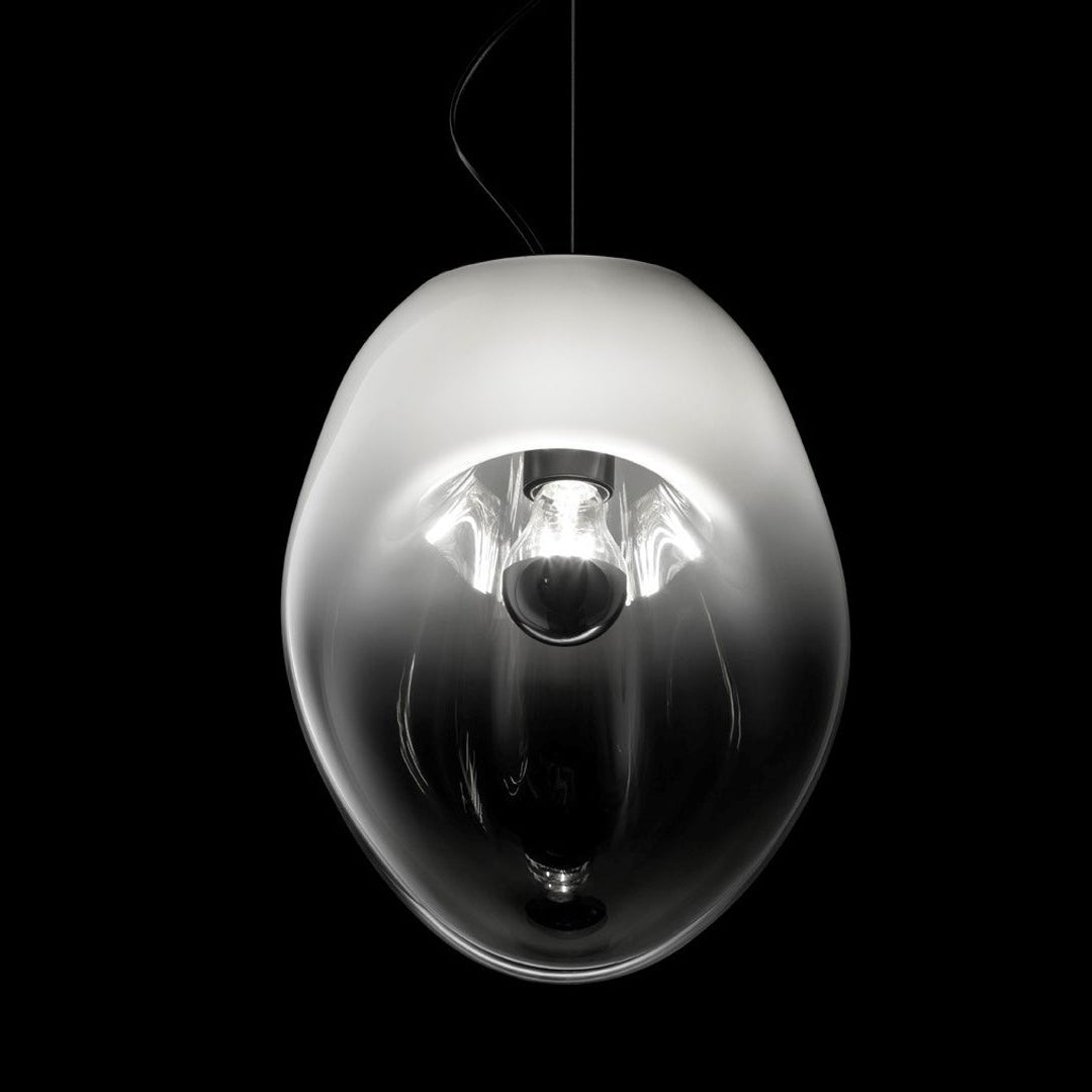 Suspension en Verre Noir Moderne Minimaliste Lymara