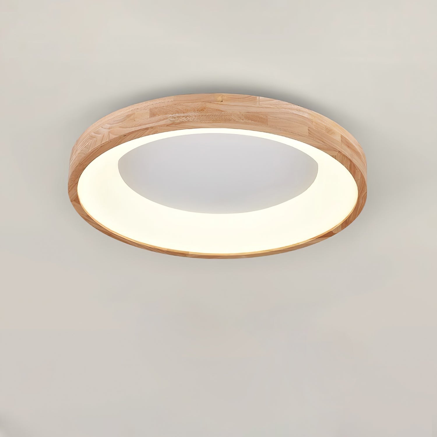 Uphae Plafonnier Minimaliste Carré en Bois
