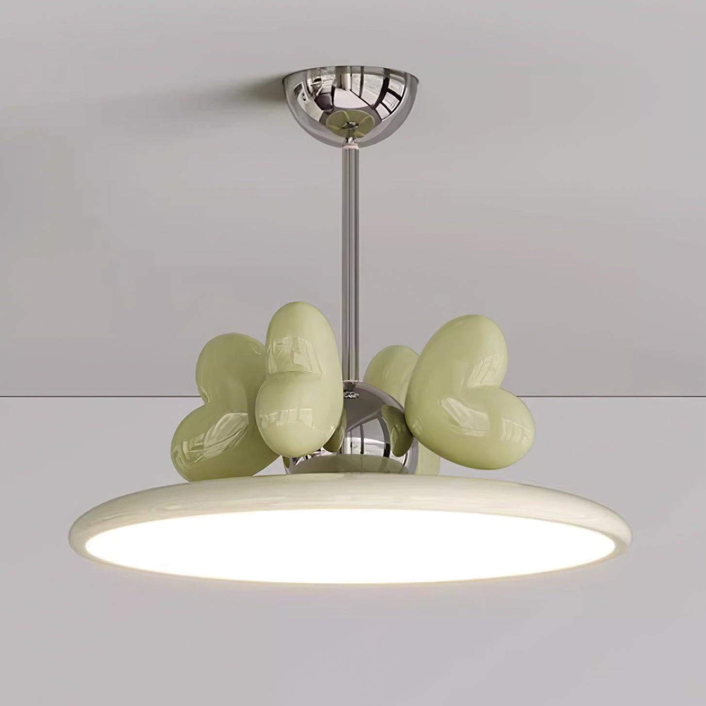 Lilia Lampe Suspendue Cœurs Roses Minimaliste