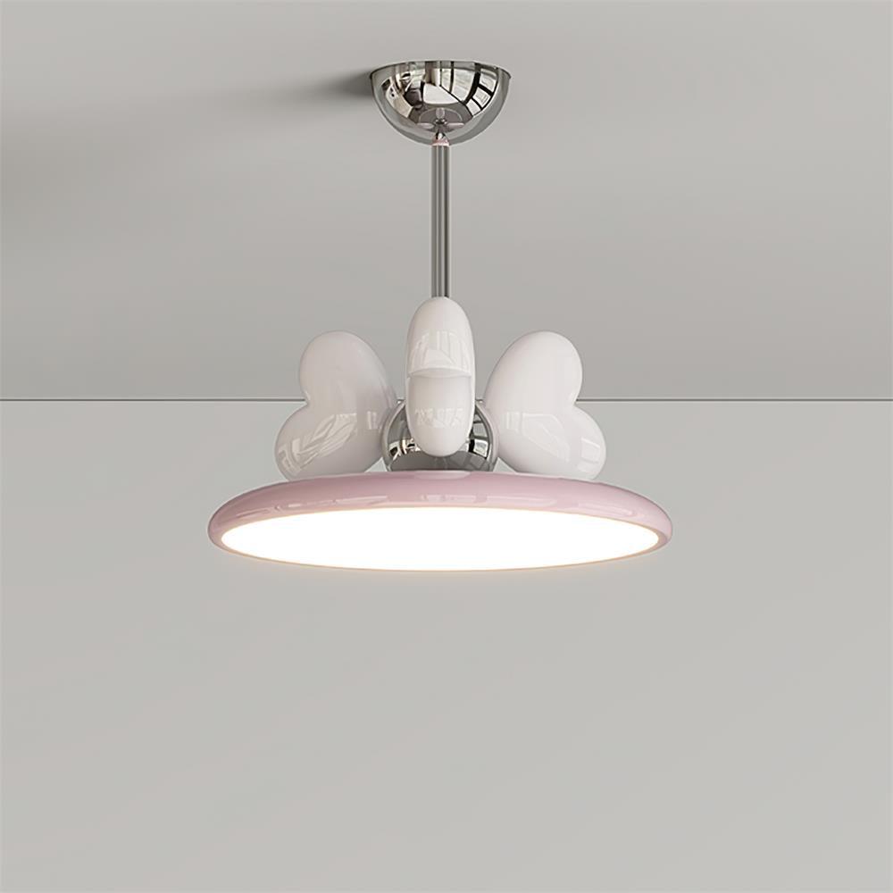 Lilia Lampe Suspendue Cœurs Roses Minimaliste