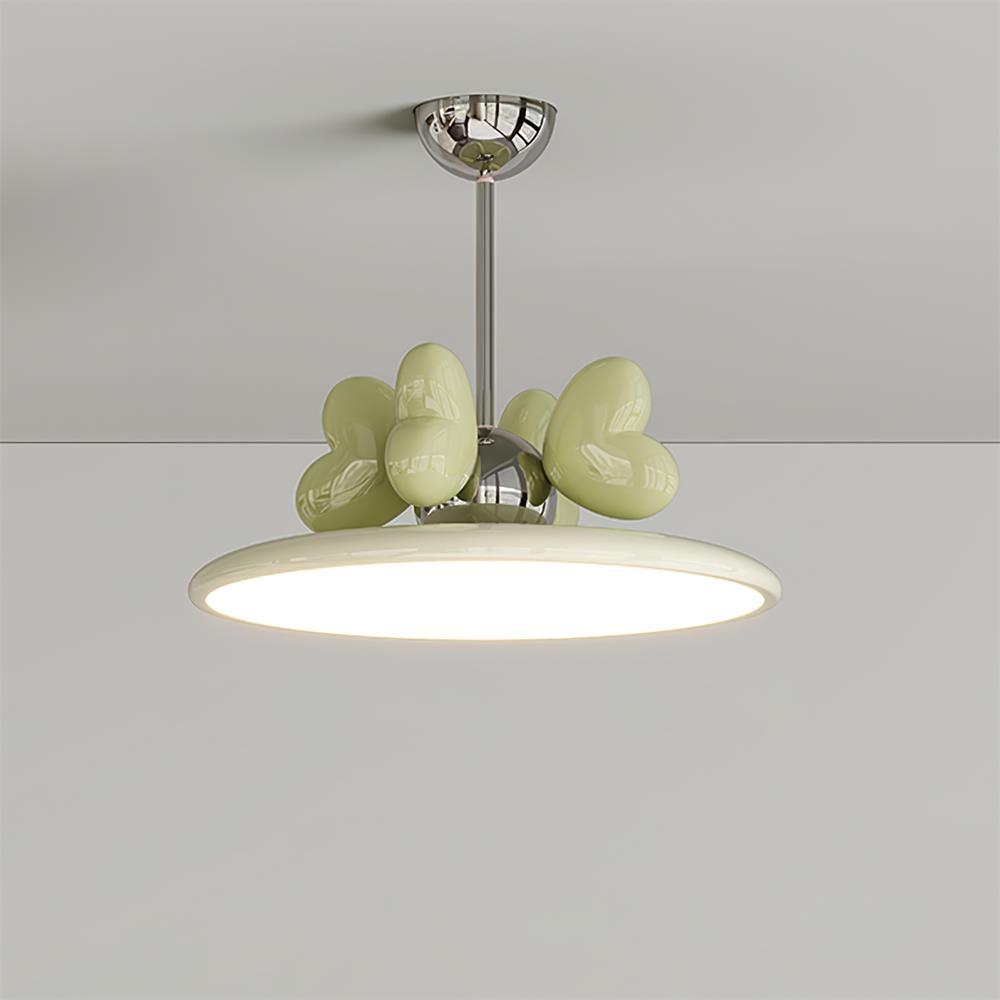 Lilia Lampe Suspendue Cœurs Roses Minimaliste