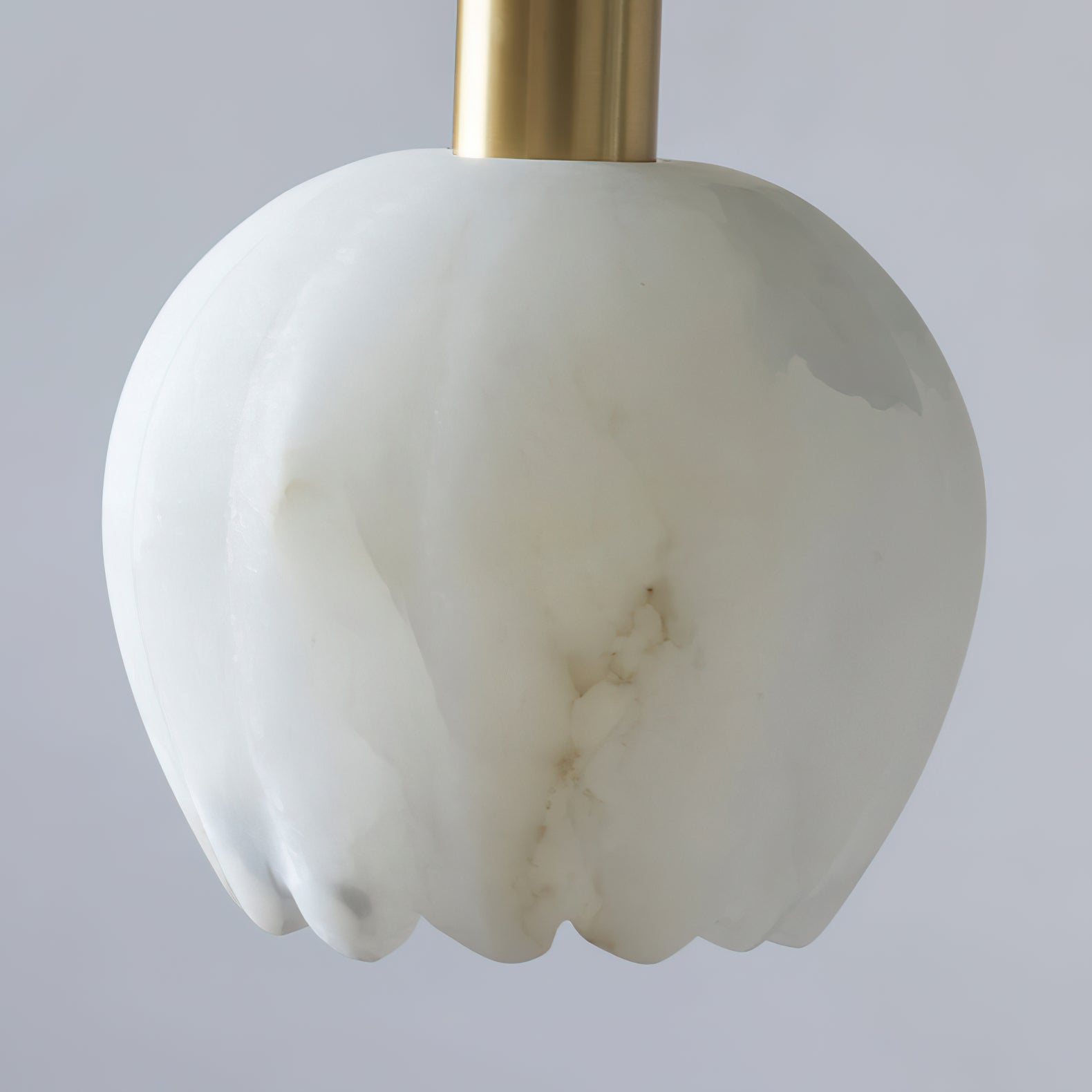 Suspension en Laiton et Albâtre Moderne Minimaliste Olraeos
