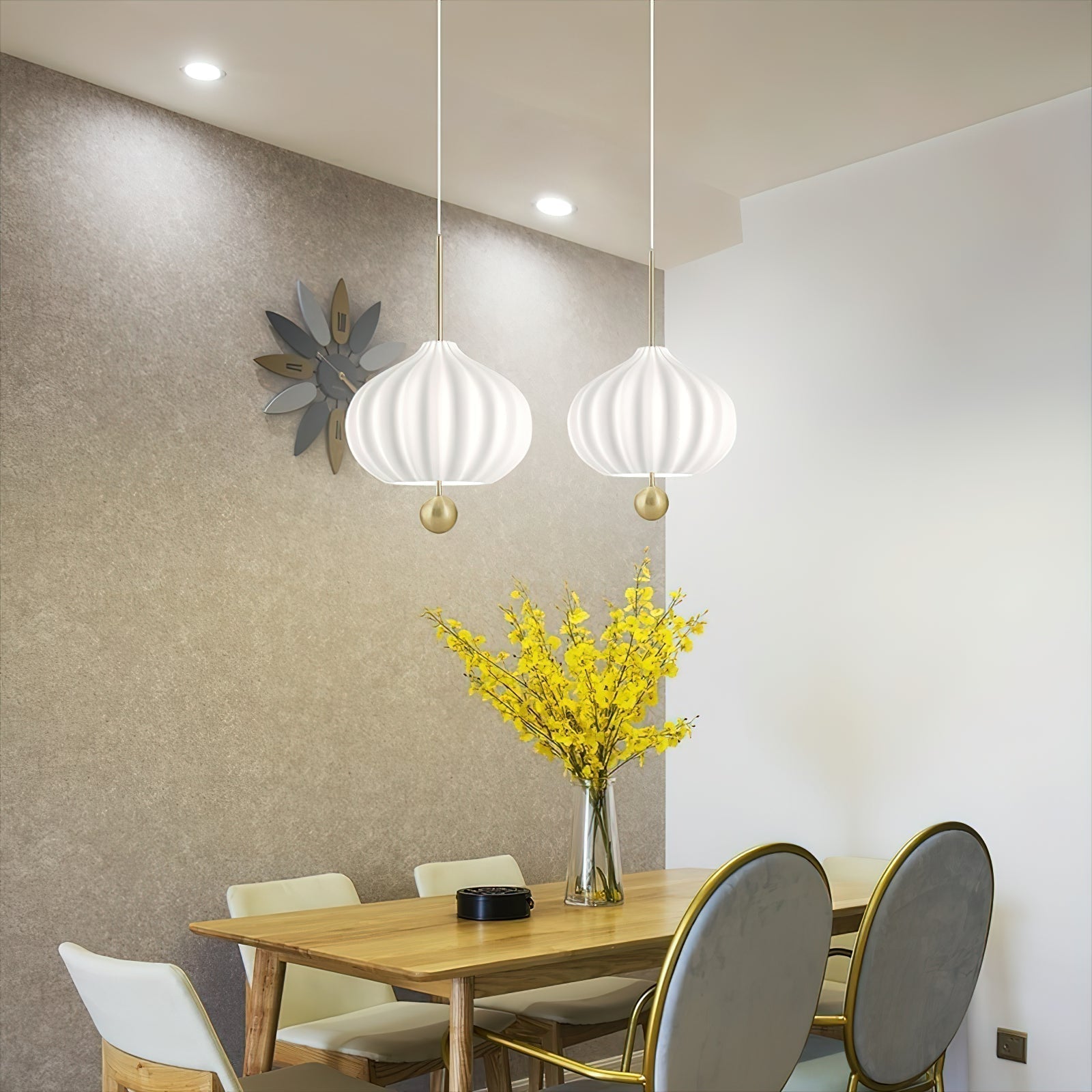 Zamarir Lampe à Suspension Moderne Minimaliste en Métal et Verre