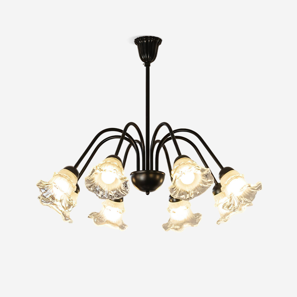 Lilura Lustre Pétale en Verre Fleur