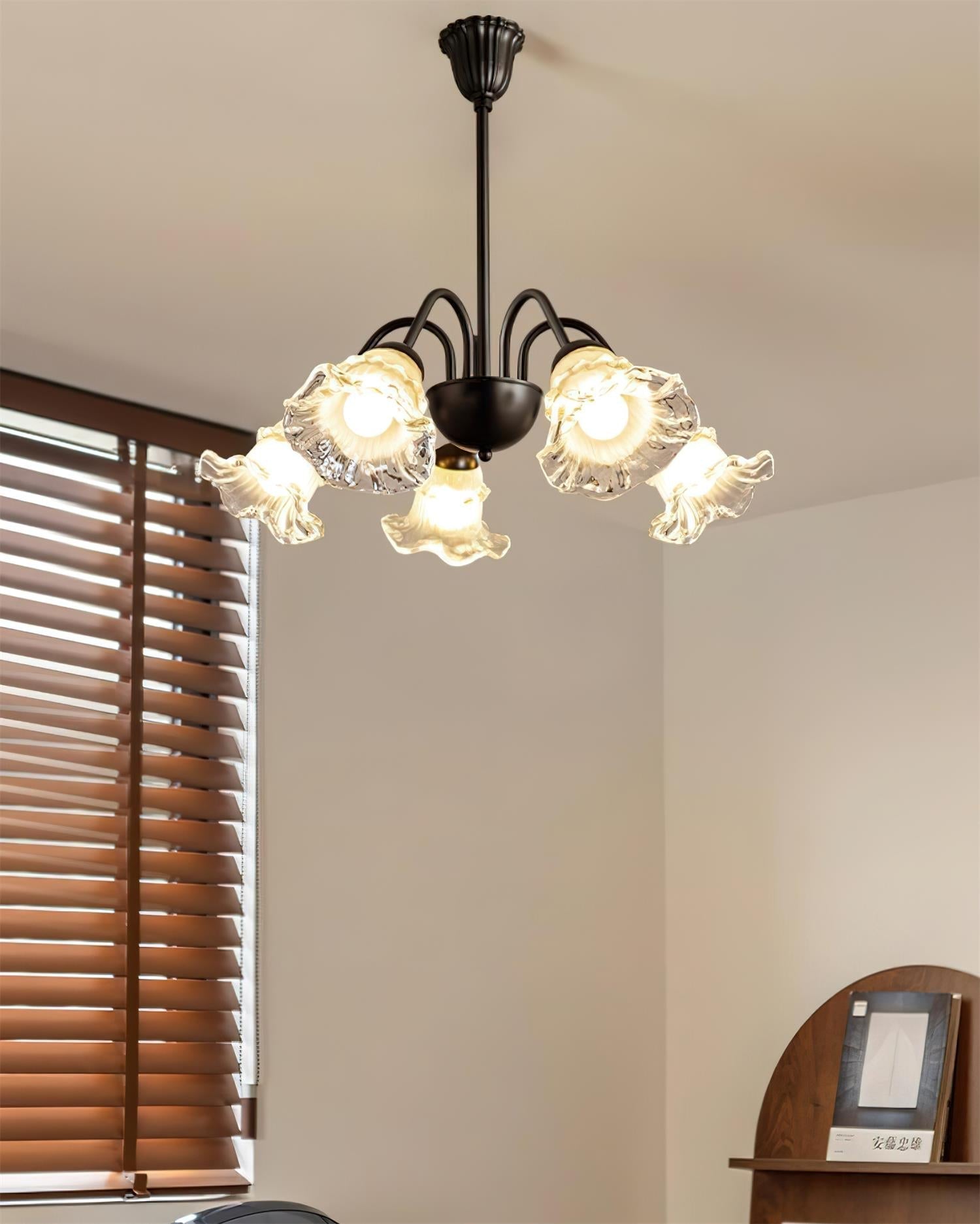 Lilura Lustre Pétale en Verre Fleur