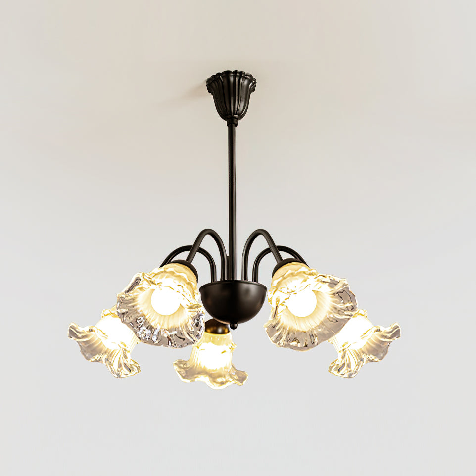 Lilura Lustre Pétale en Verre Fleur