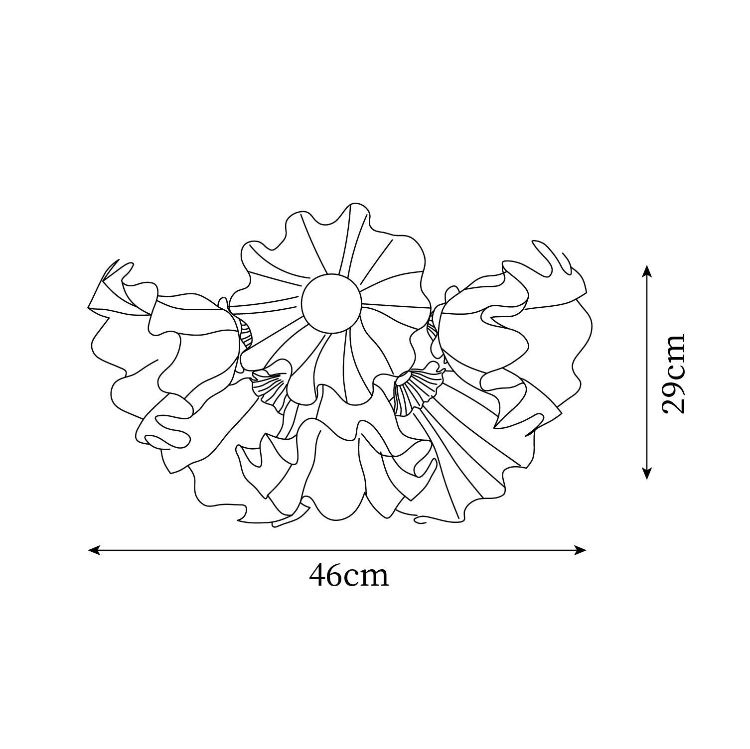 Plafonnier Pétale Nuances Ondulé Verre Floraison Élégant Floral