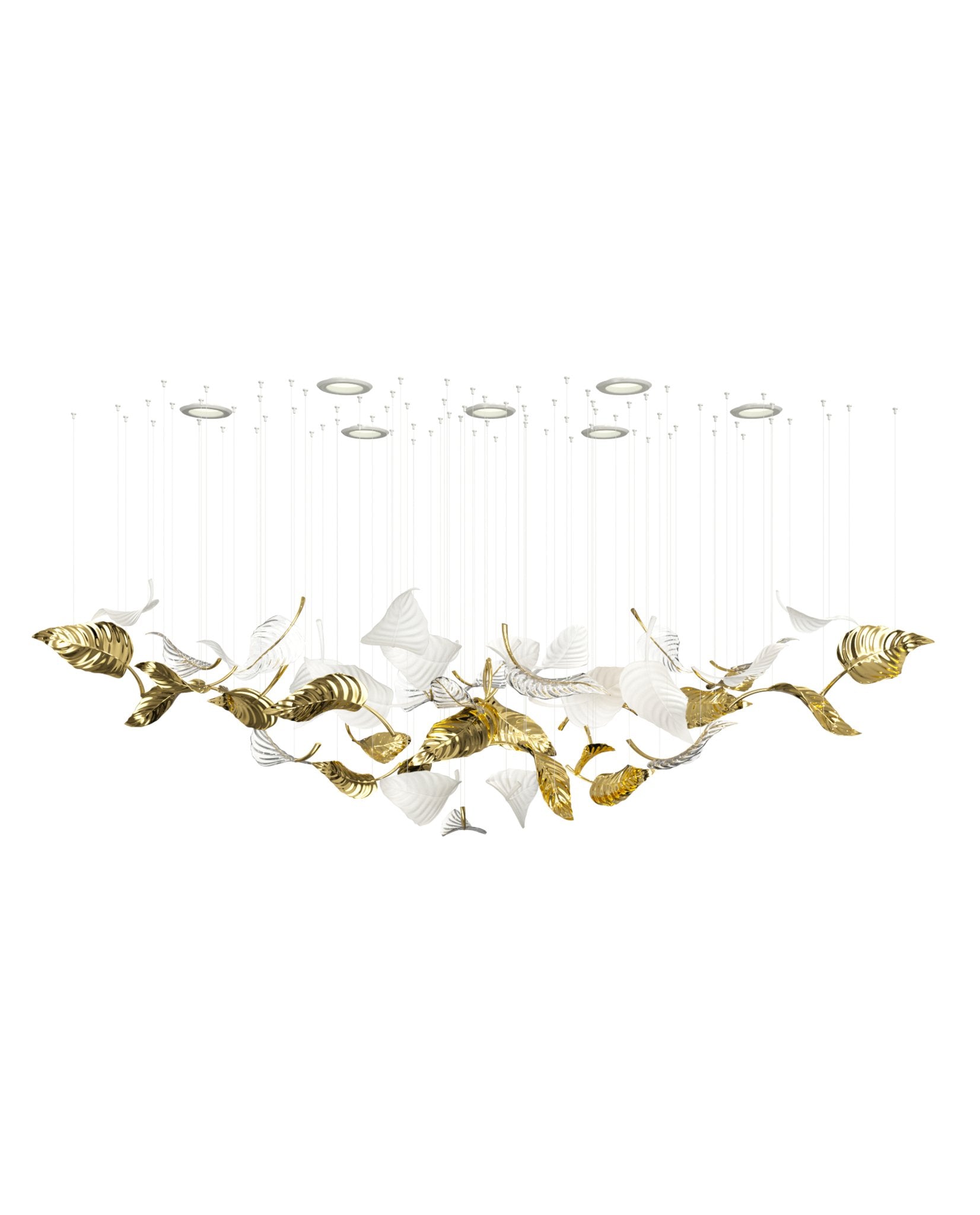 Ornorel Luxueux Verre Pendentif Lumière
