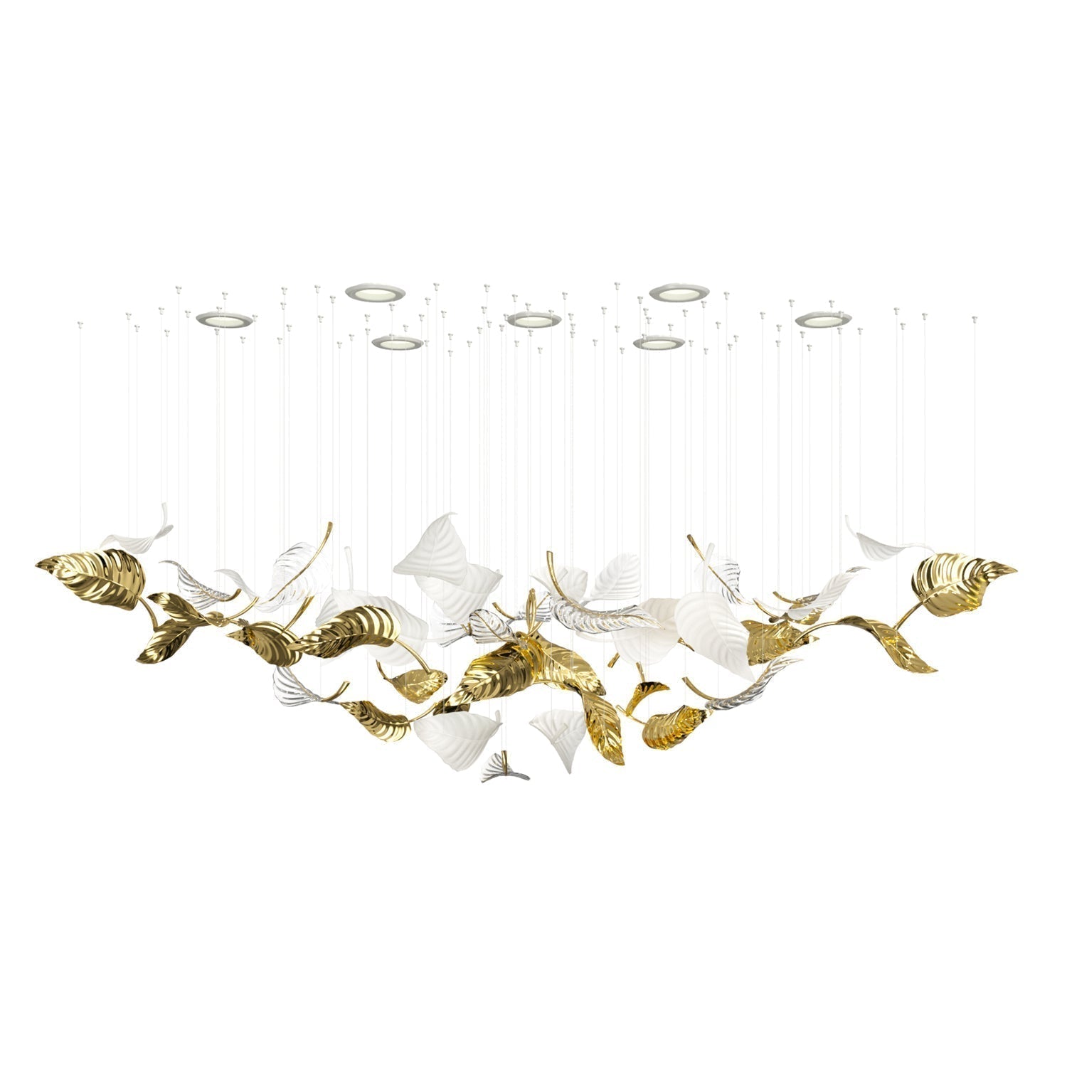 Ornorel Luxueux Verre Pendentif Lumière