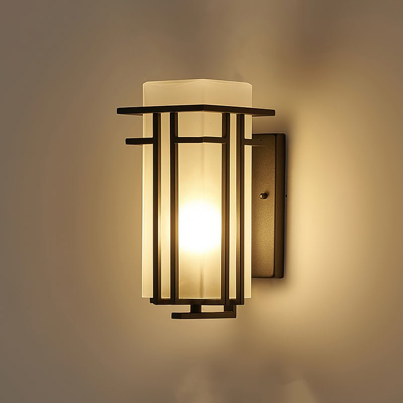Lustra Lampe Murale Extérieure en Fer Lanterne Rétro