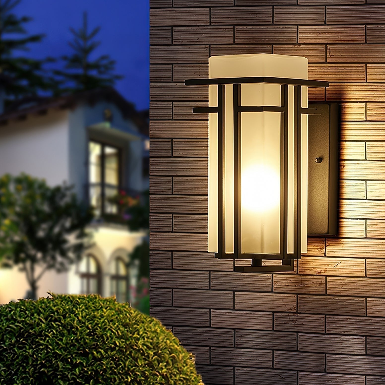 Lustra Lampe Murale Extérieure en Fer Lanterne Rétro
