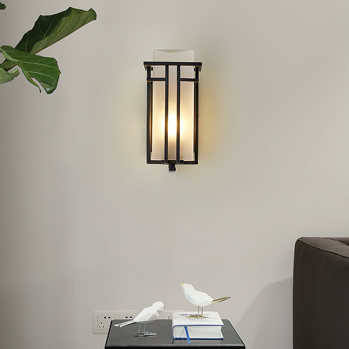 Lustra Lampe Murale Extérieure en Fer Lanterne Rétro