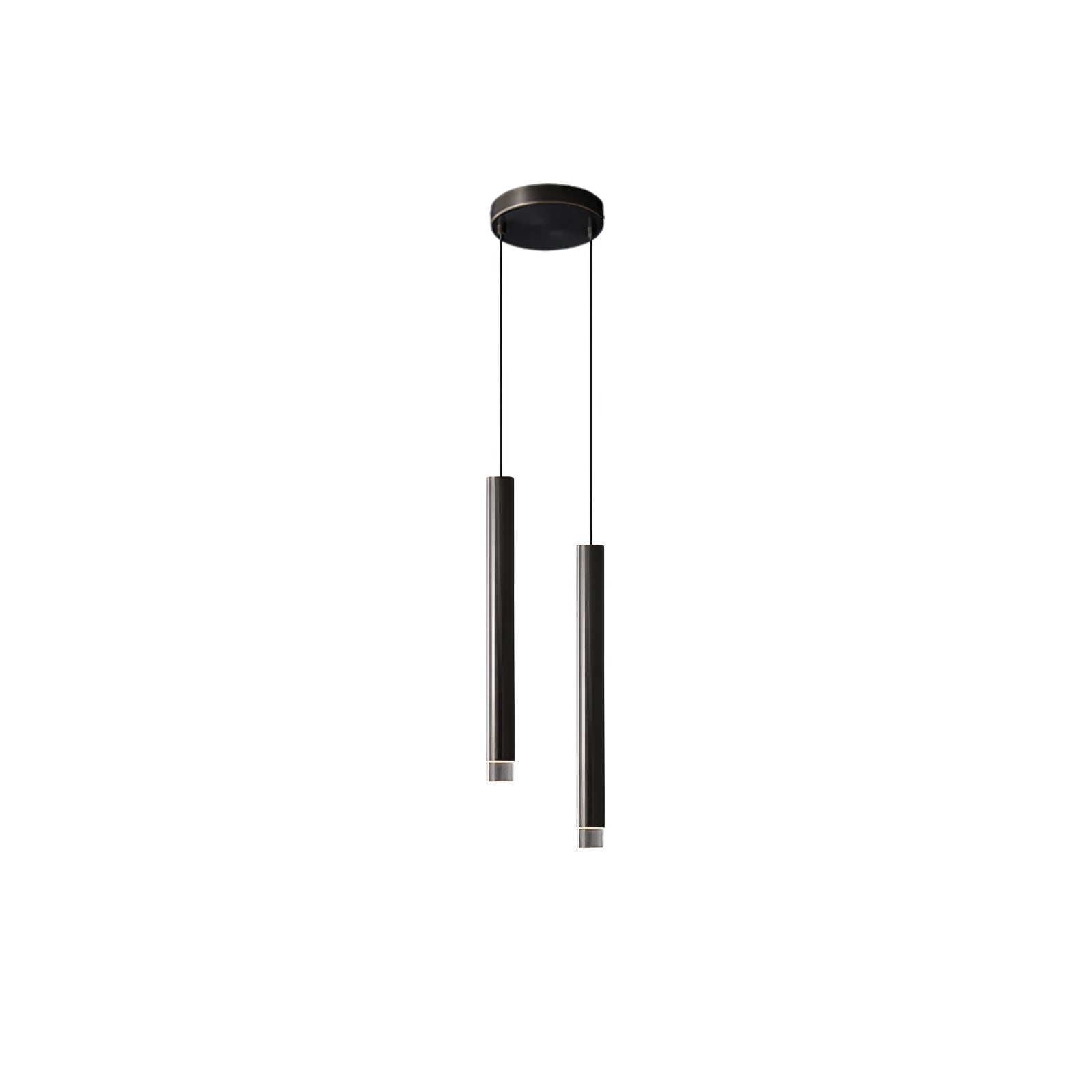 Cetheel Lampe Suspendue Minimaliste en Laiton et Plastique