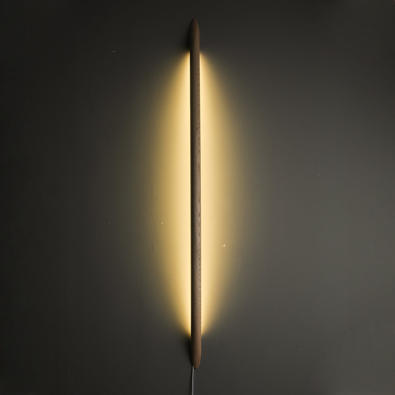 Evvinos Moderne Minimaliste Linéaire Bois Luminaire Mural