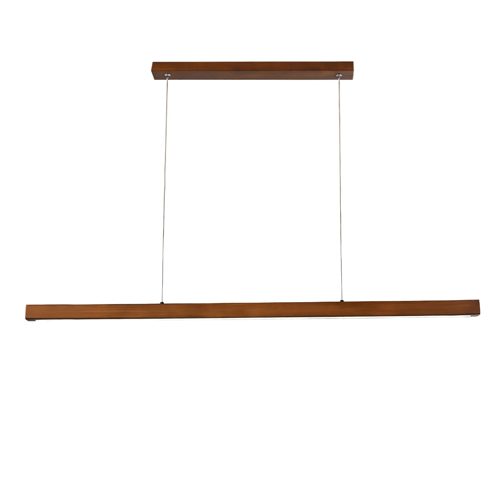 Elowen Suspension linéaire minimaliste en bois