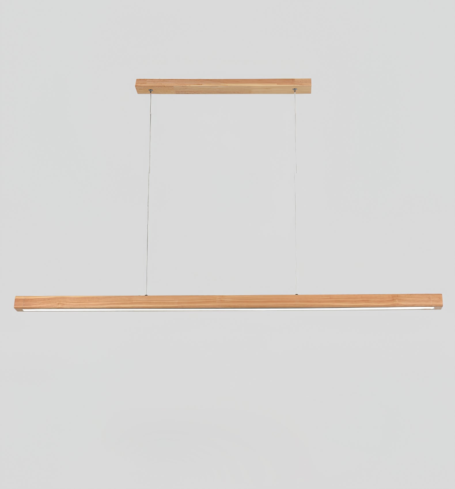 Elowen Suspension linéaire minimaliste en bois