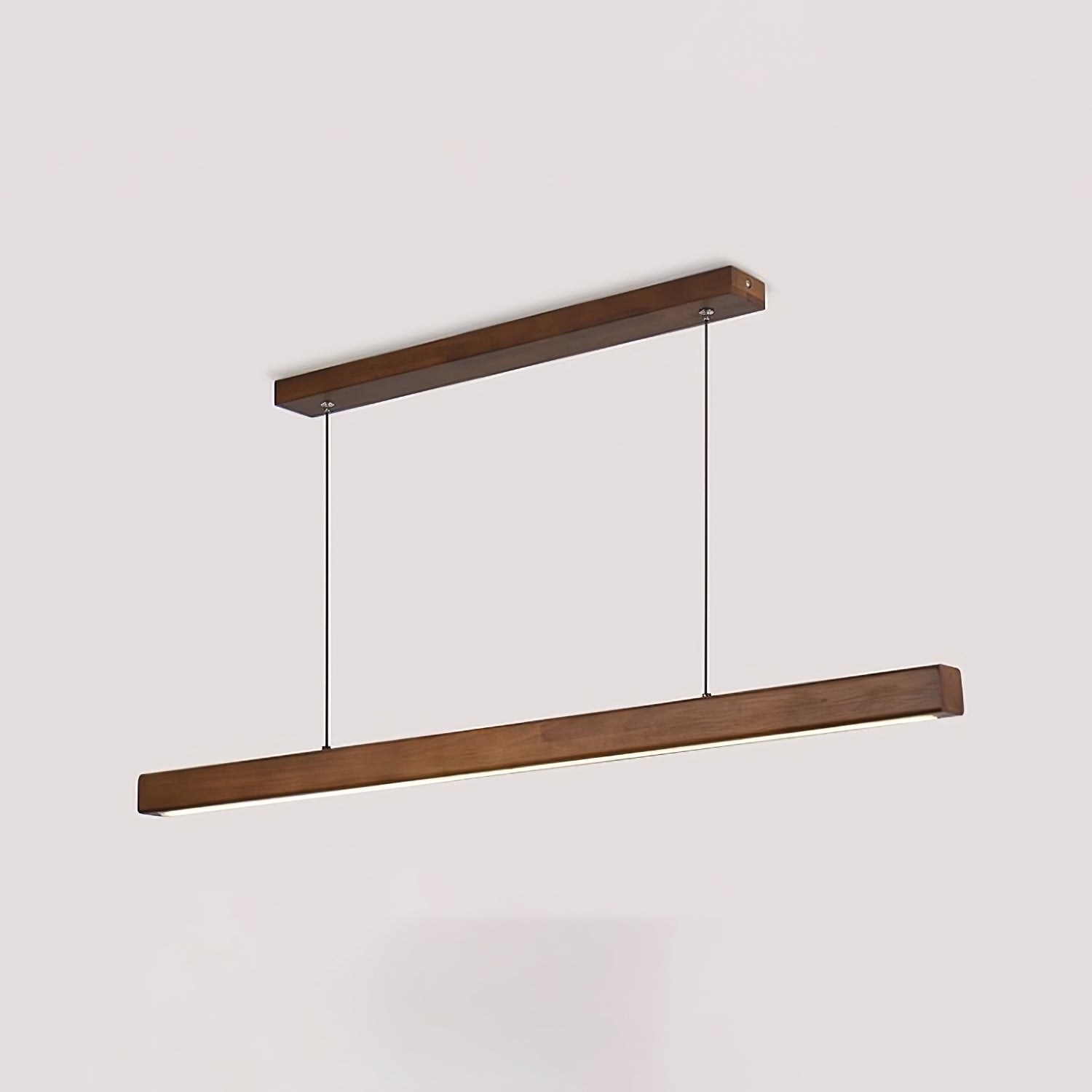 Elowen Suspension linéaire minimaliste en bois