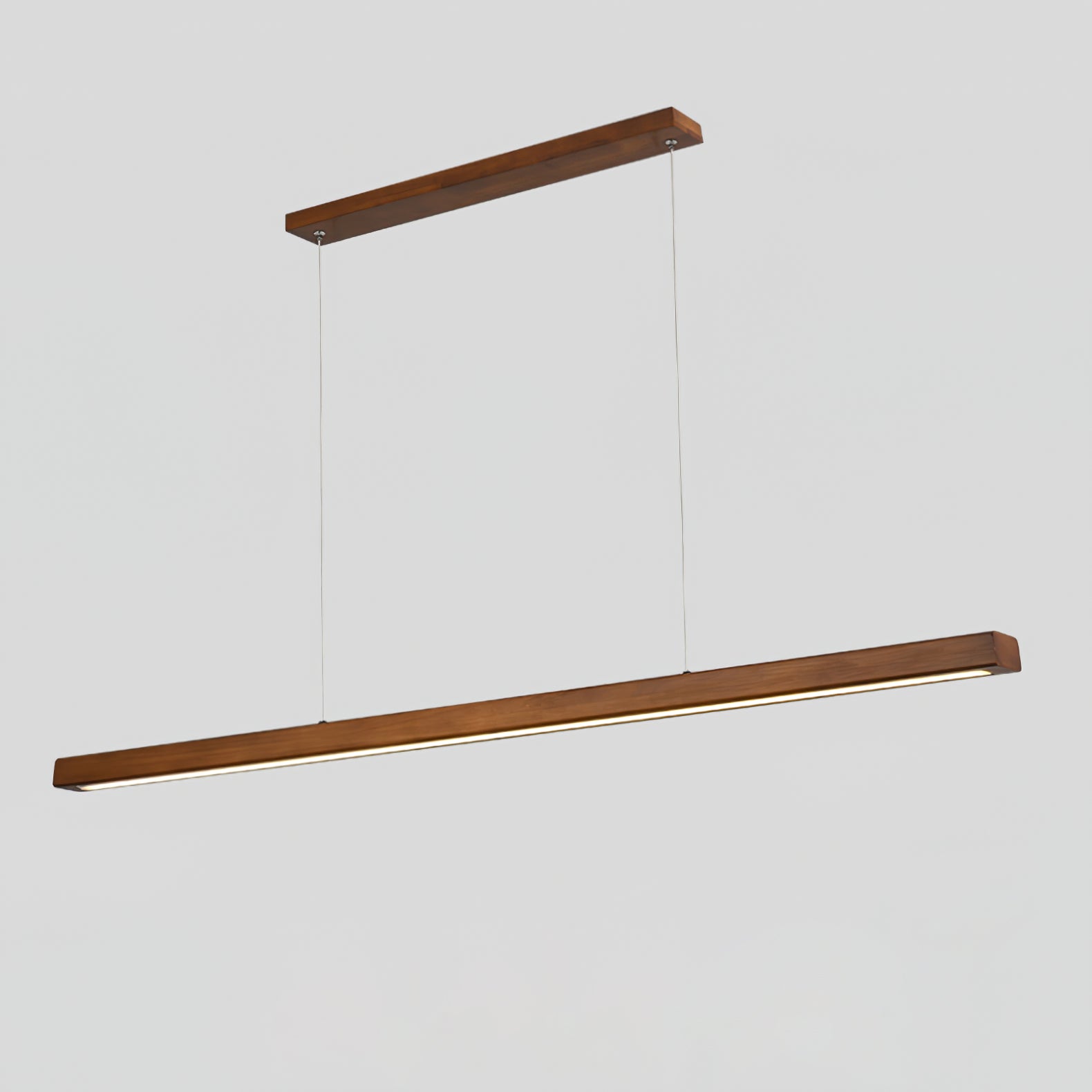 Elowen Suspension linéaire minimaliste en bois