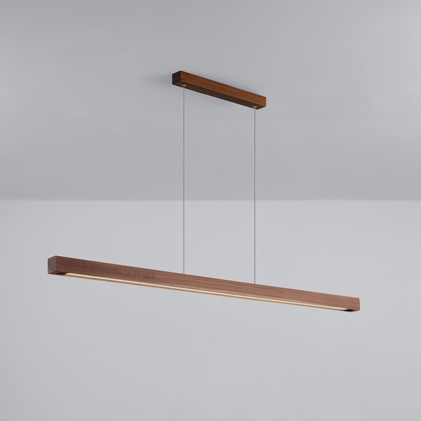 Elowen Suspension linéaire minimaliste en bois