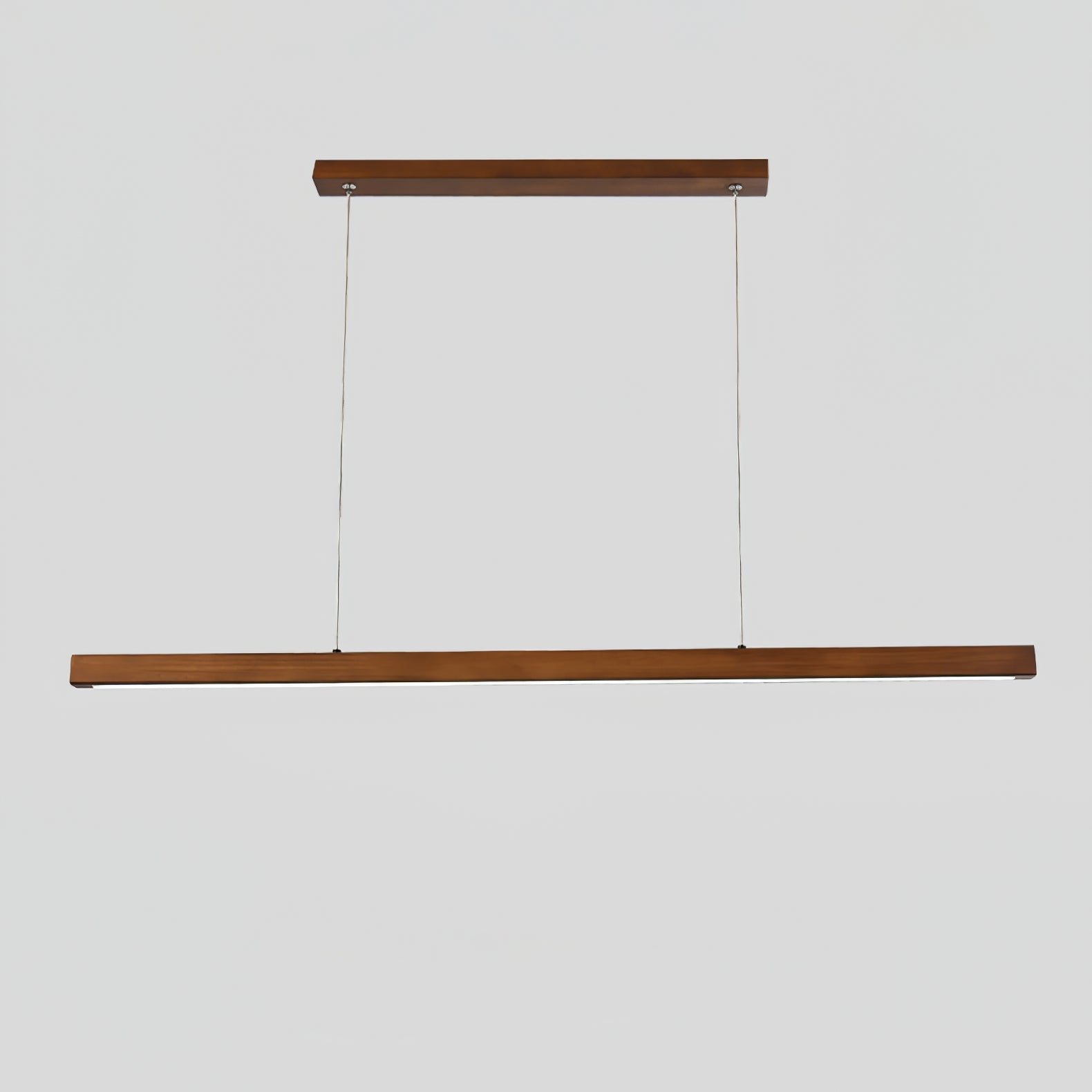 Elowen Suspension linéaire minimaliste en bois