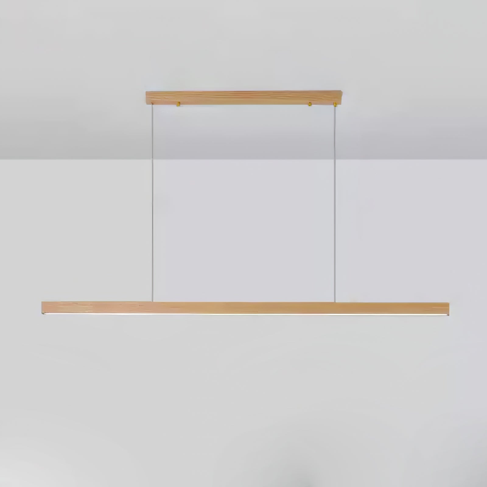 Elowen Suspension linéaire minimaliste en bois