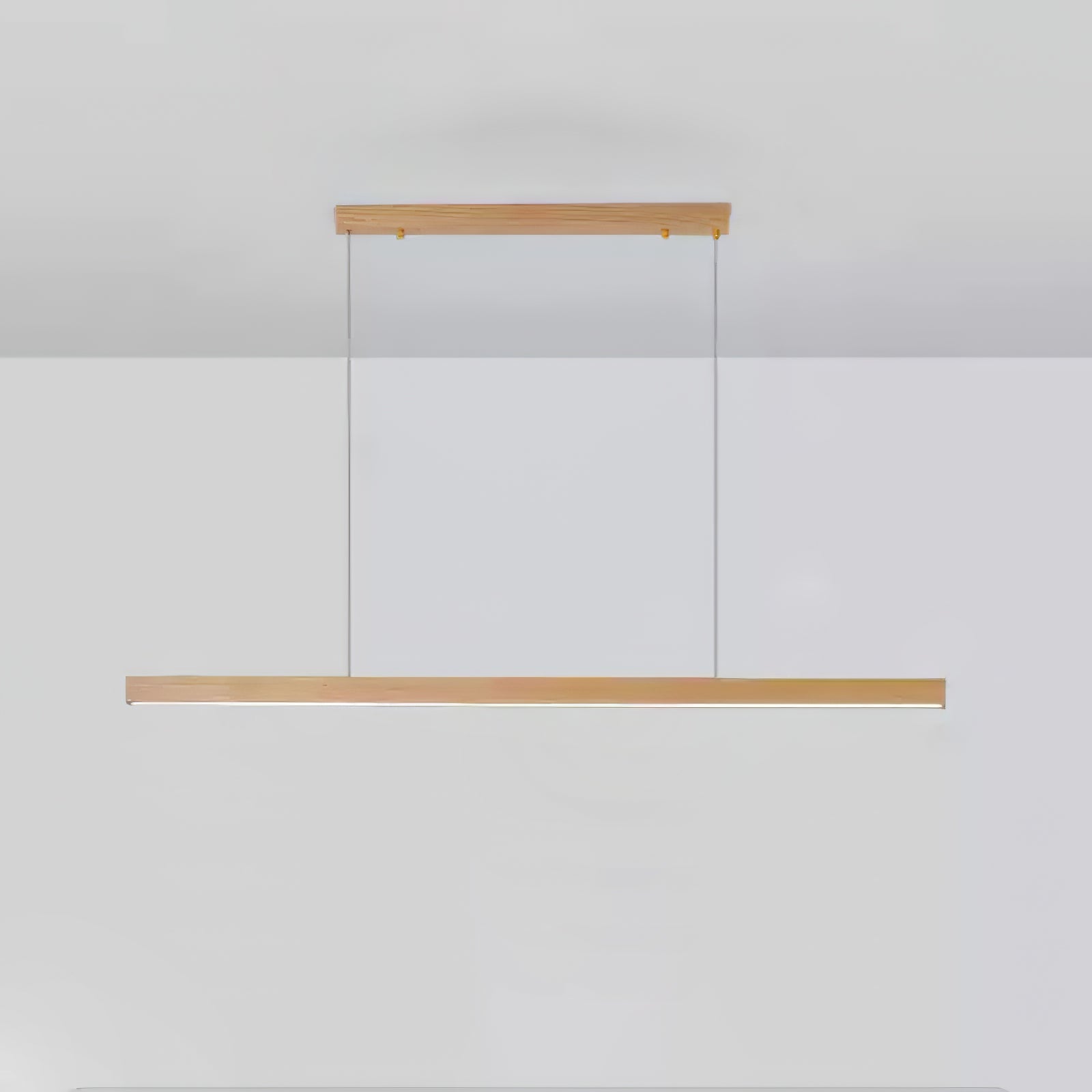 Elowen Suspension linéaire minimaliste en bois